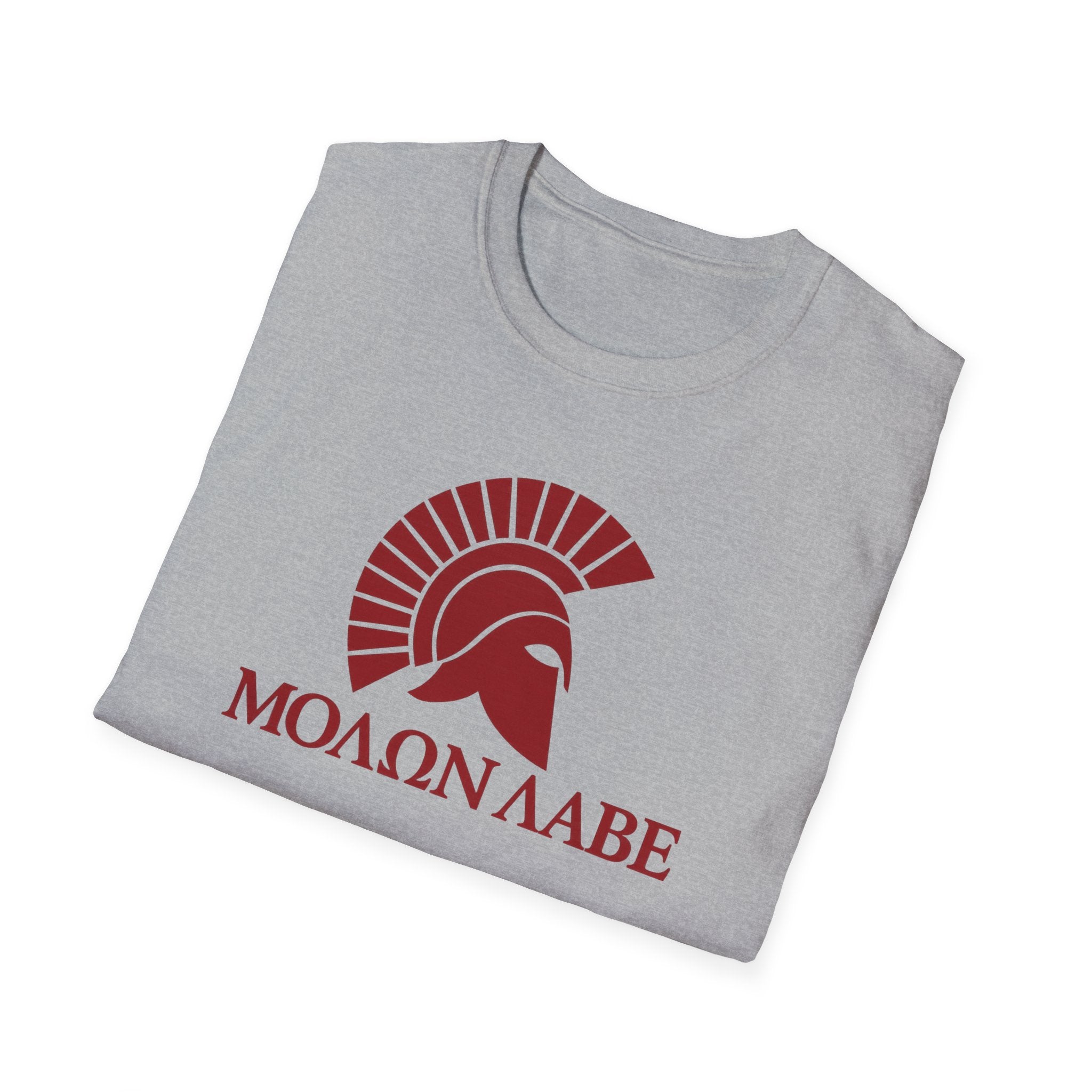 Molon Labe "Come and Take It!" in Greek Black Design Softstyle Cotton T-Shirt Softstyle Cotton T-Shirt