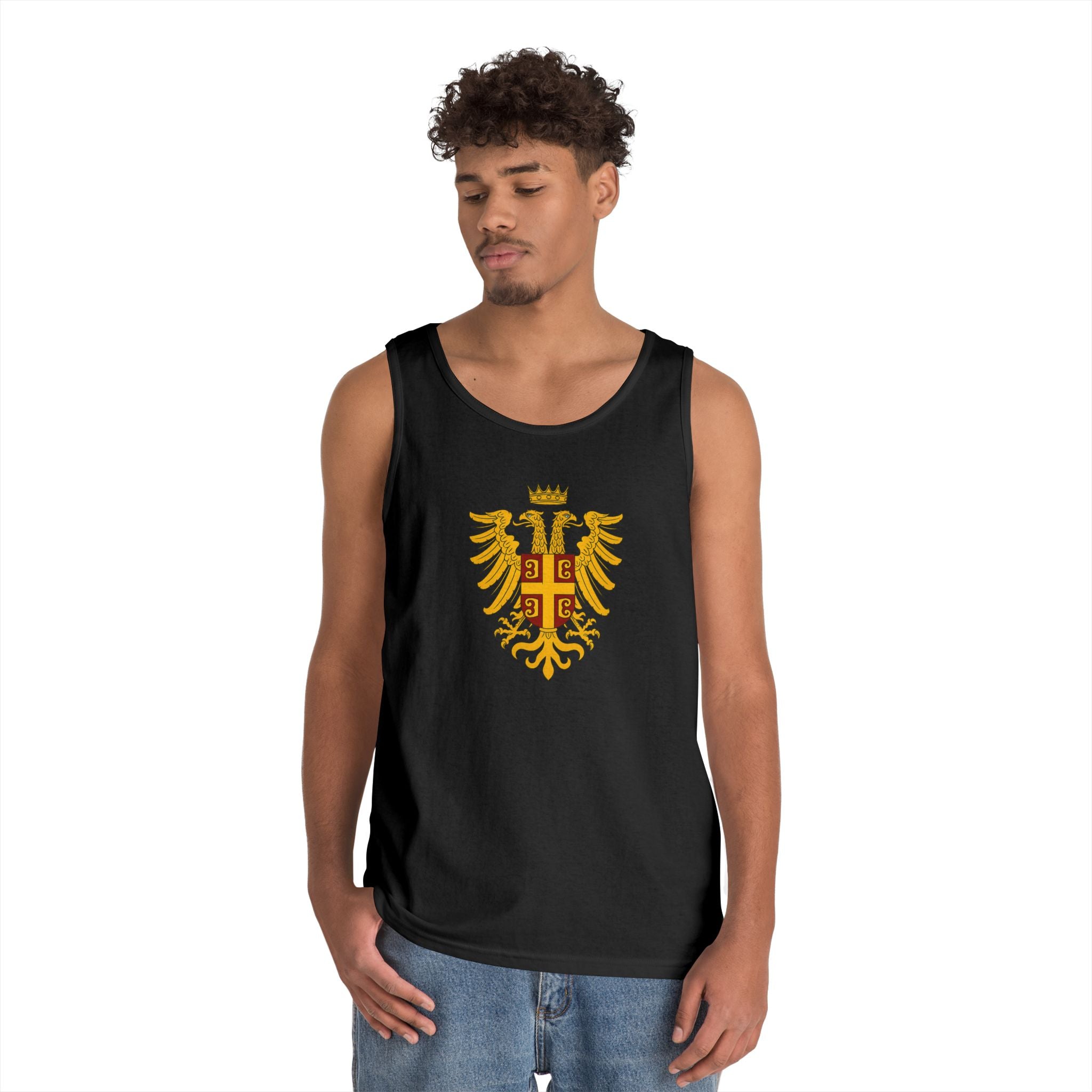 Byzantine Eagle Royal Crest Unisex Heavy Cotton Tank Top