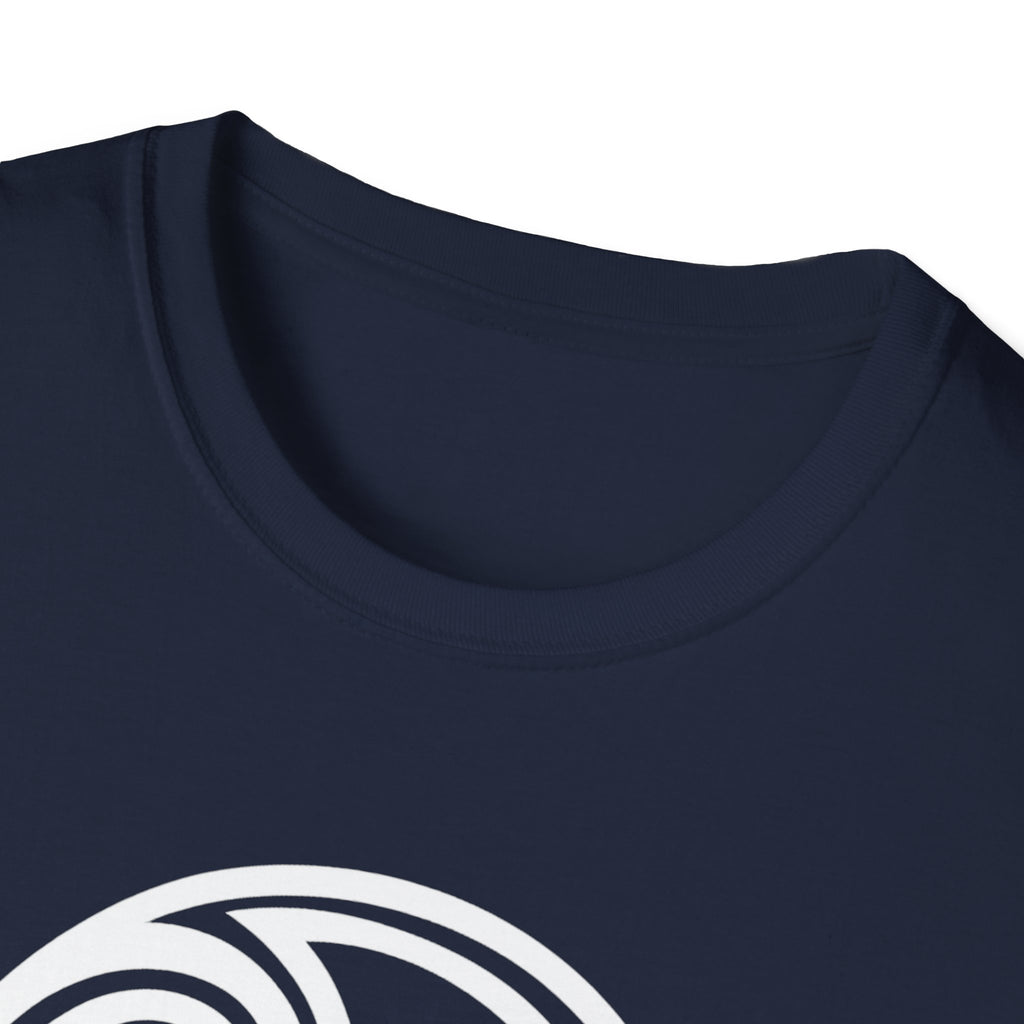 Triskele Trinity Symbol White Design Softstyle T-Shirt