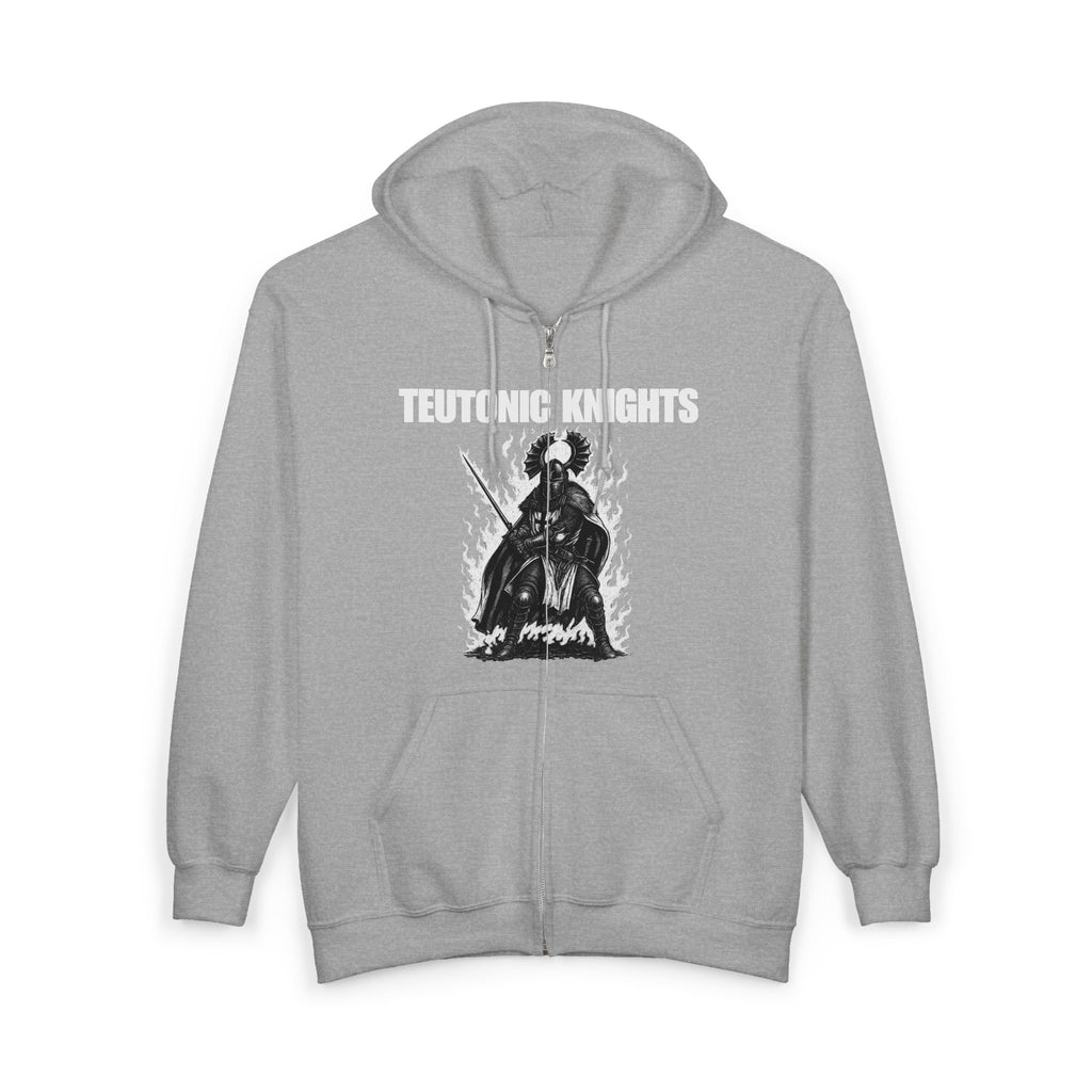 Teutonic Knights Graphic Full Zip Up Hoodie