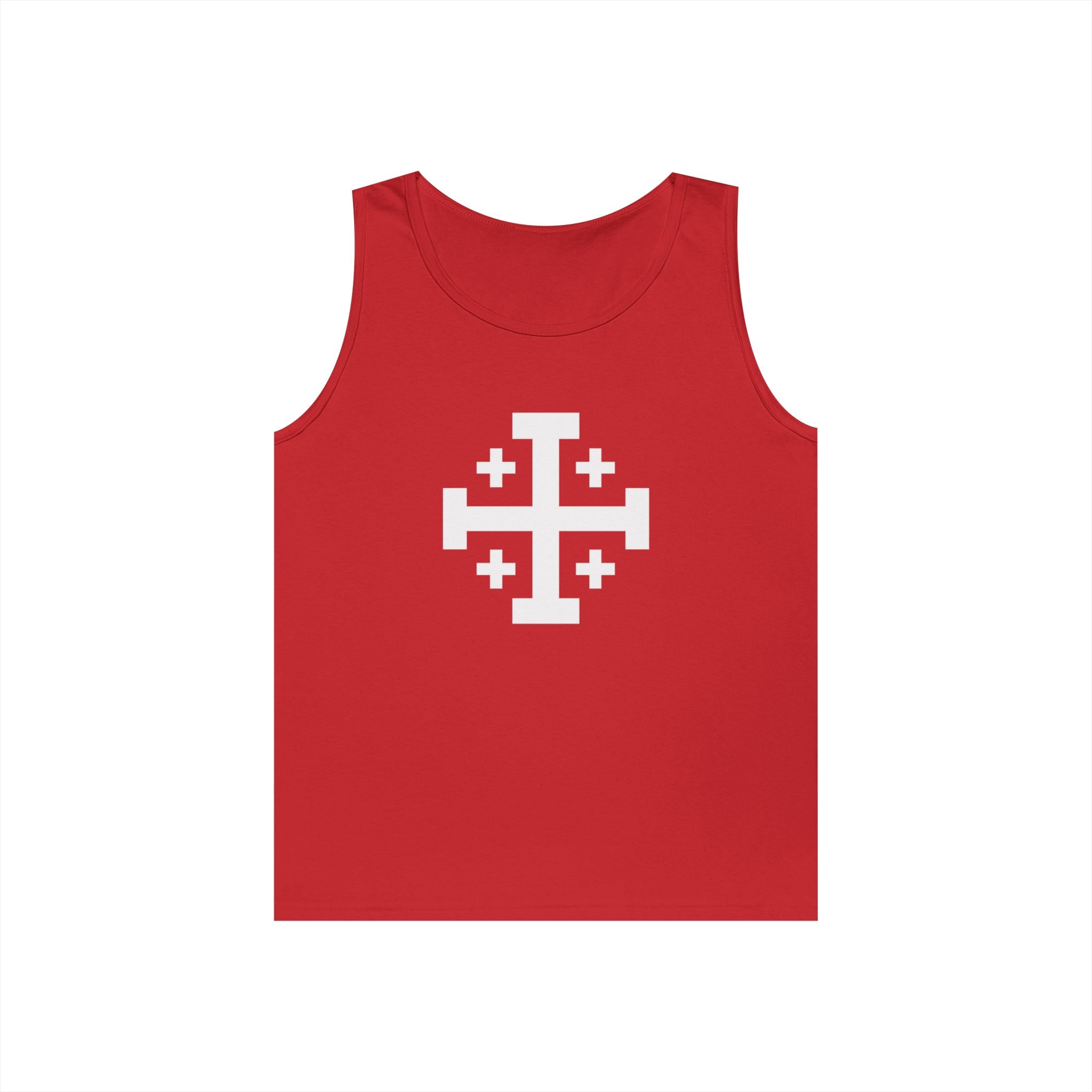 Cross of Jerusalem Unisex Heavy Cotton Tank Top
