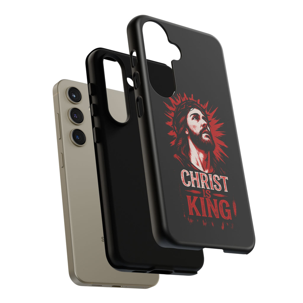 Christ is King Phone Case, Tough Phone Cover for Christian Faith