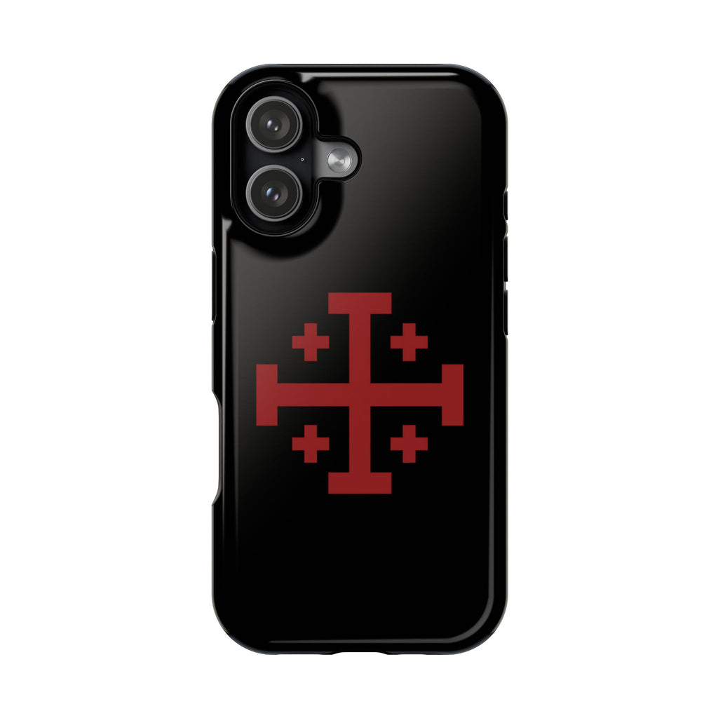 Cross Of Jerusalem Red Design Magnetic Impact-Resistant Cases