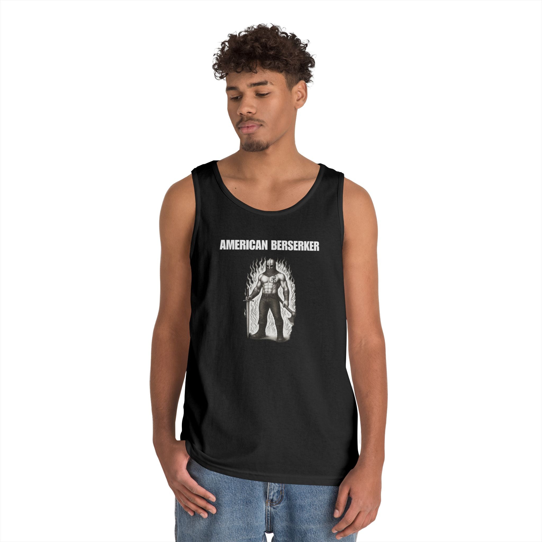 American Berserker Alt Design Heavy Cotton Tank Top