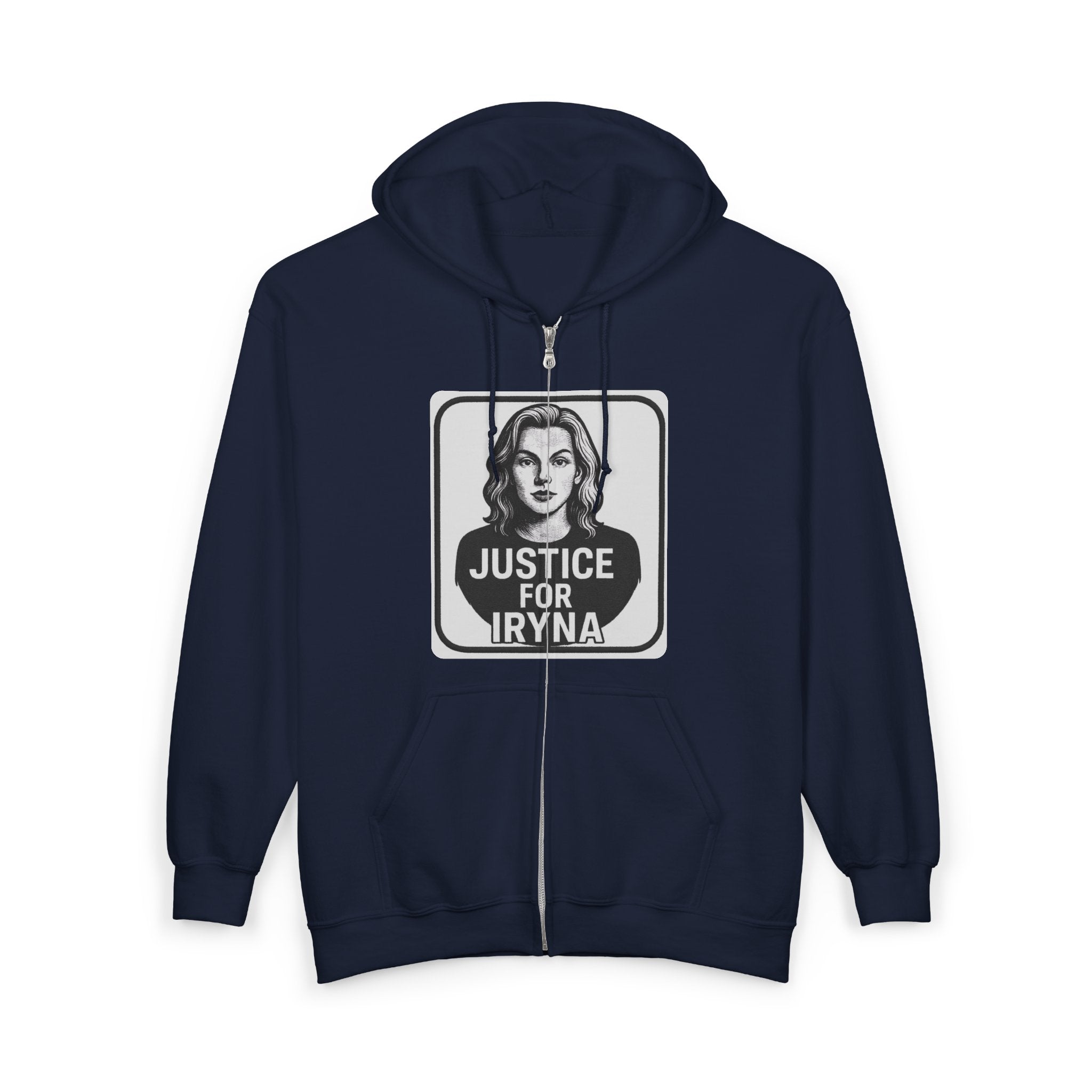 Justice for Iryna Zip-Up Hoodie, Justice for Iryna Zip-Up Sweatshirt
