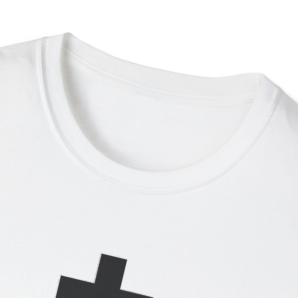 Crucifix Black Unisex Cotton Softstyle T-Shirt