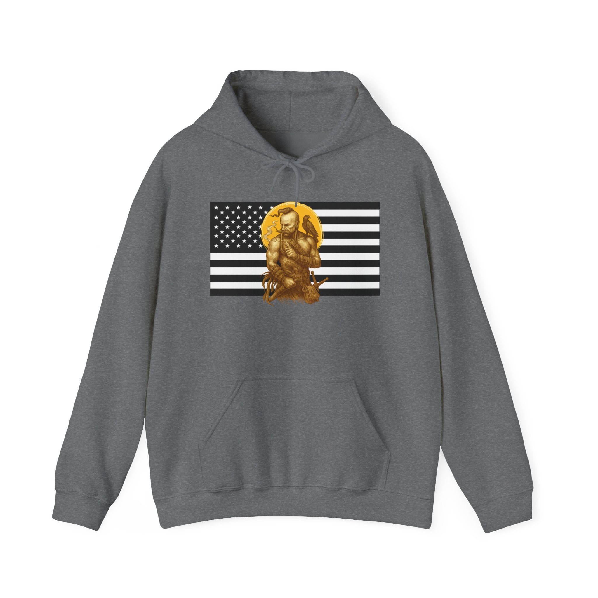 American Cossack Graphic Only Pull Over Hoodie Sweatshirt