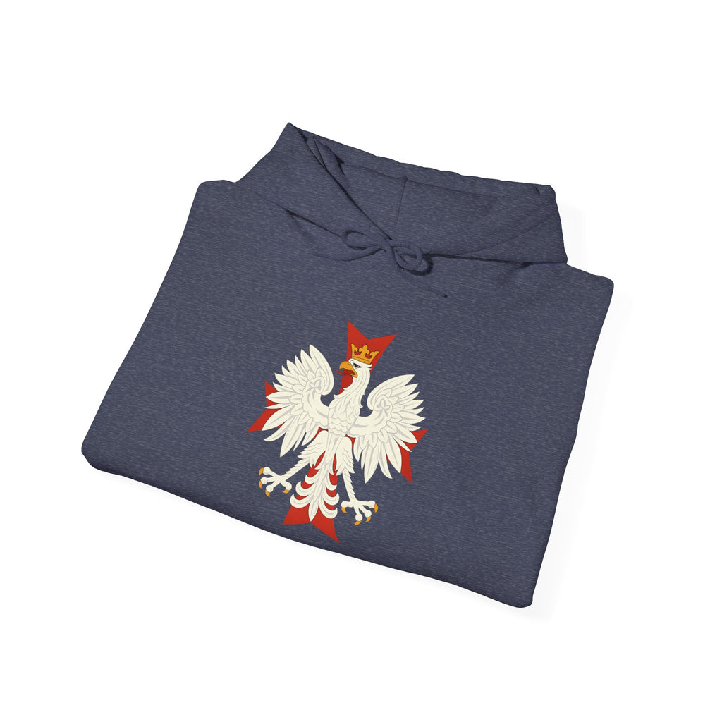 Polish Eagle Cross Pull Over Hoodie Sweatshirt