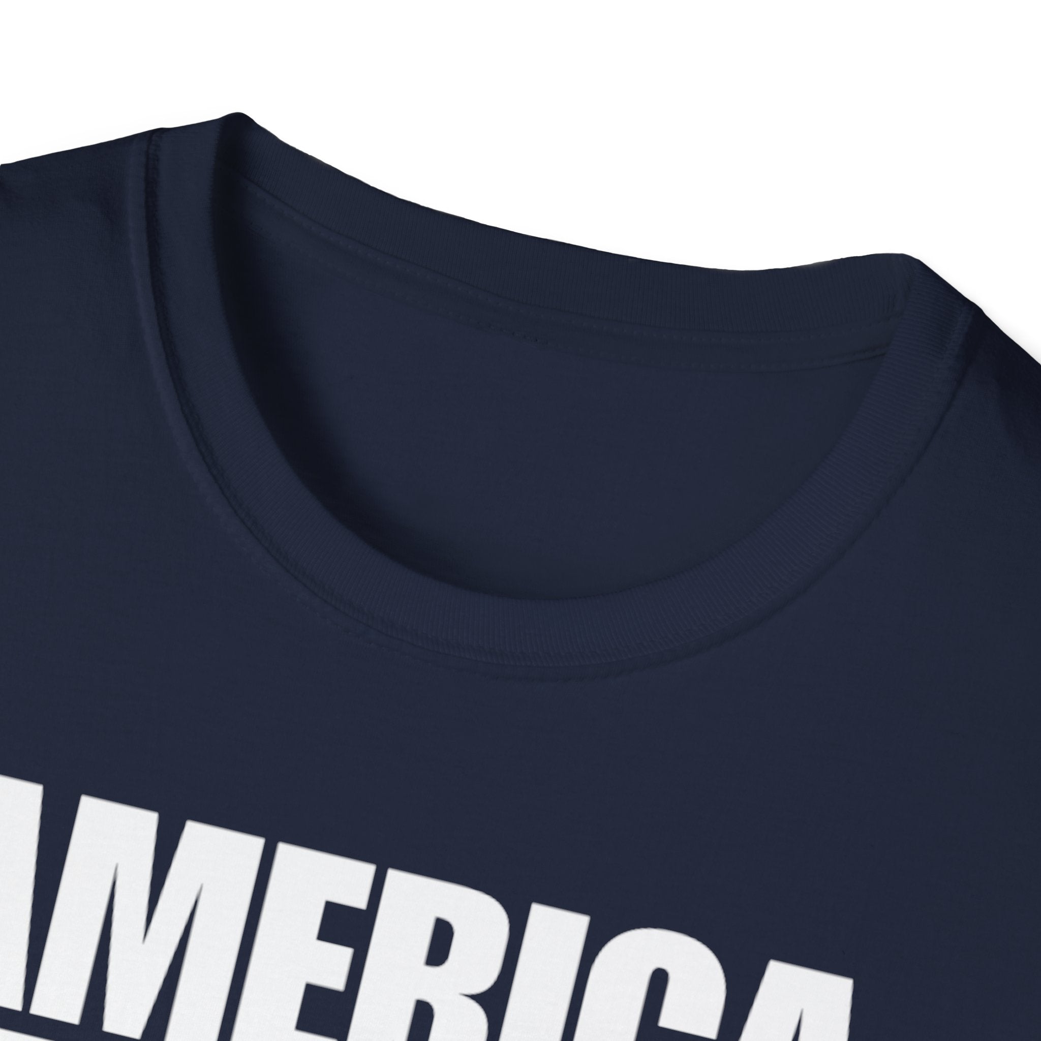 America First American Flag Softstyle Cotton Shirt T-Shirt