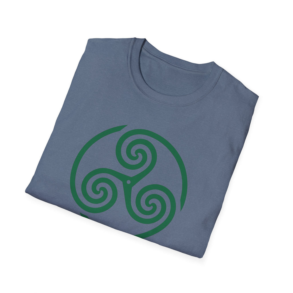 Celtic Spiral Triskele Symbol Alt Design White T-Shirt