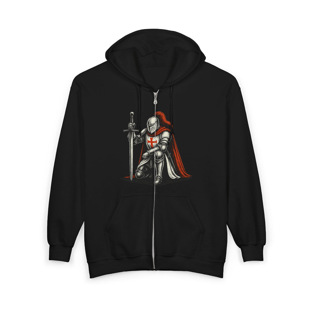 Crusader Knight Zip Up Hoodie