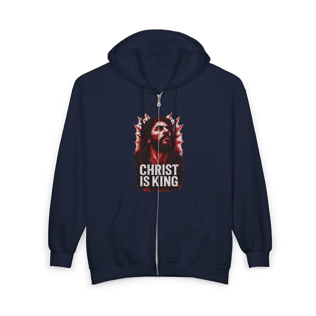 Christ is King Full Zip Hoodie, Christ is King Graphic Sweatshirt