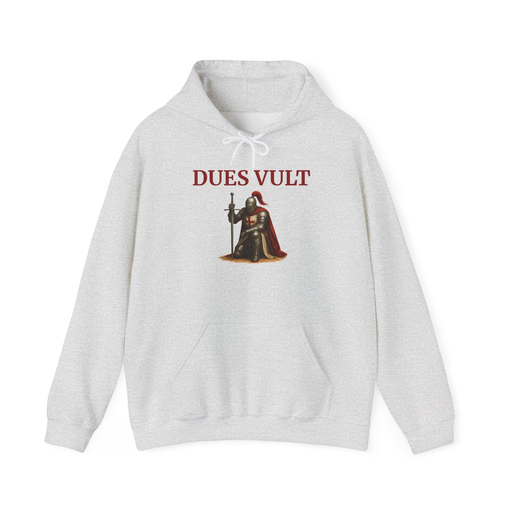 Medieval Knight Crusader Dues Vult Hoodie
