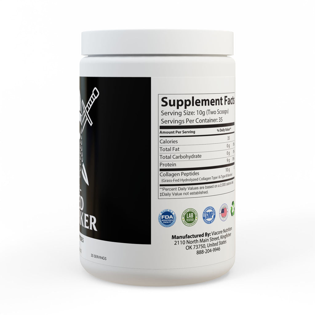 The Based Berserker Collagen Peptides Type I & III Supplement (350g, 12.3oz)