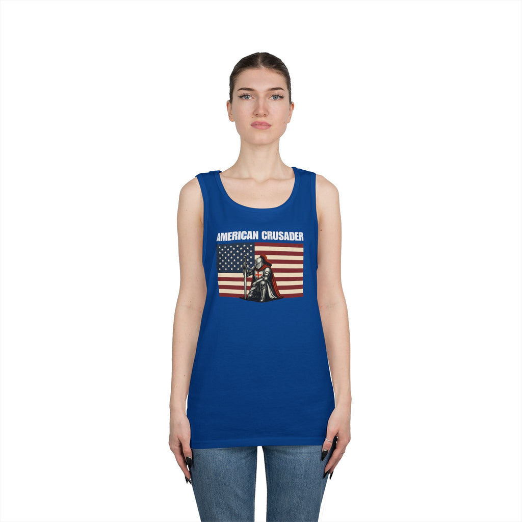 American Crusader Alt Color Design Heavy Cotton Tank Top