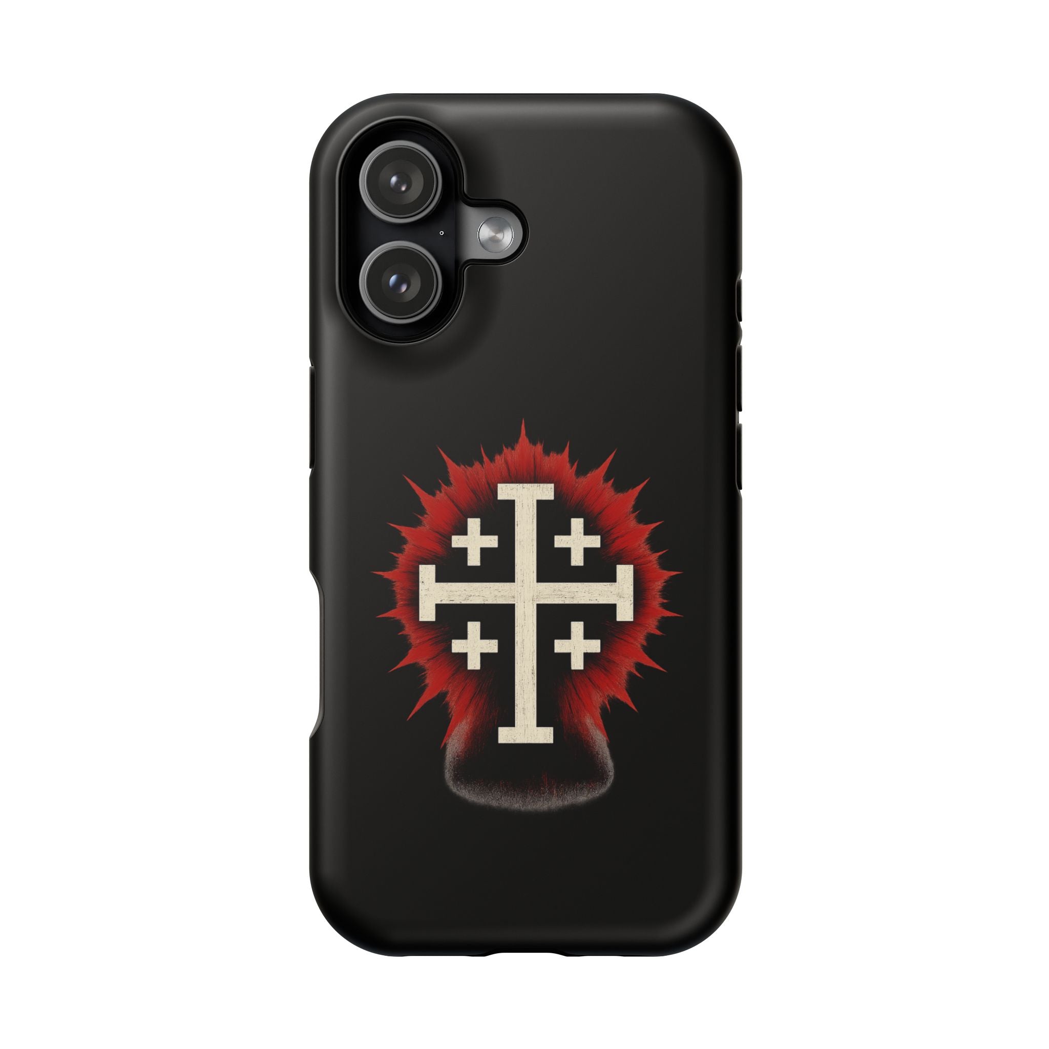 Cross Graphic Impact-Resistant Magnetic Phone Case