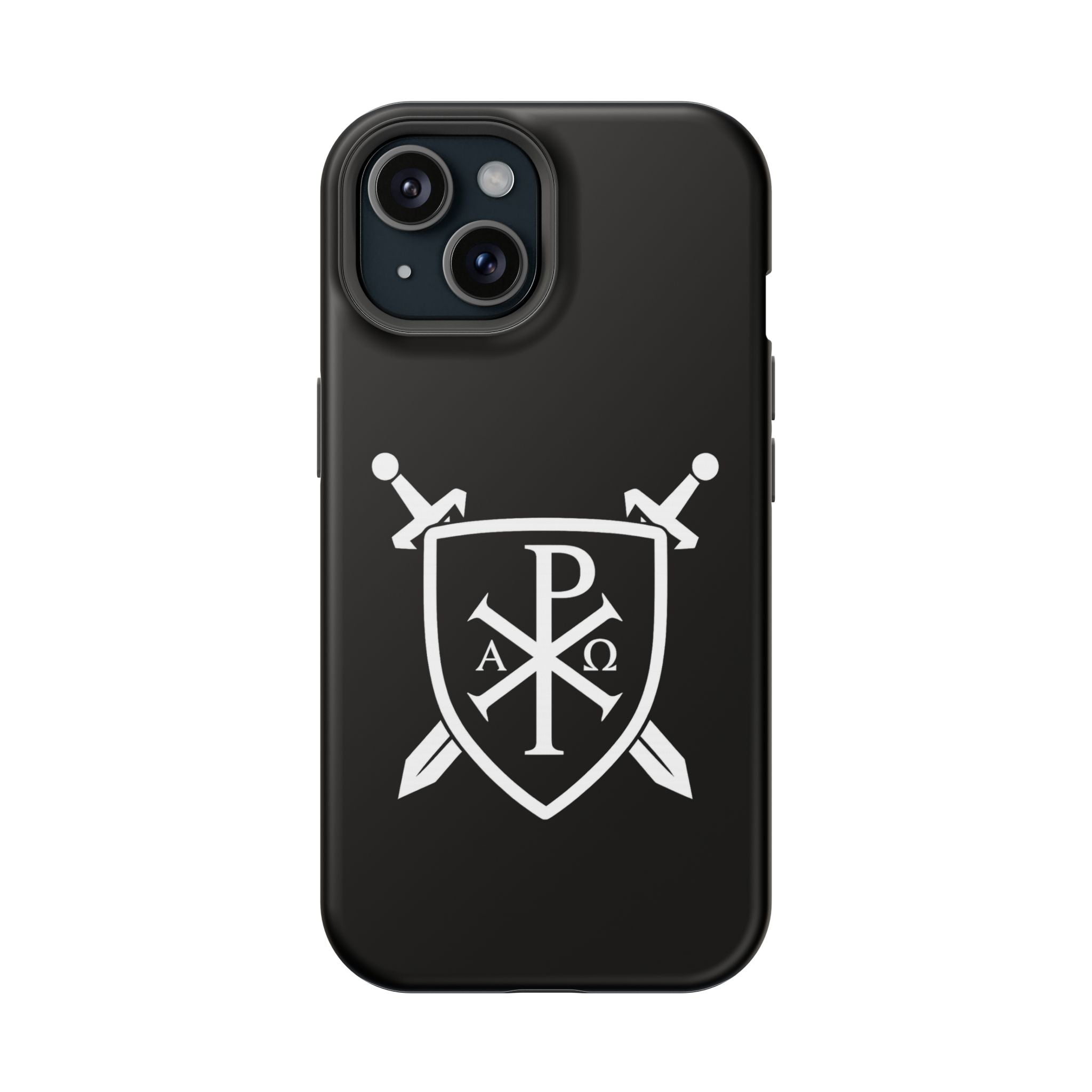 Swords and Shield Pi Chi Rho Graphic Design Magnetic Impact-Resistant Cases