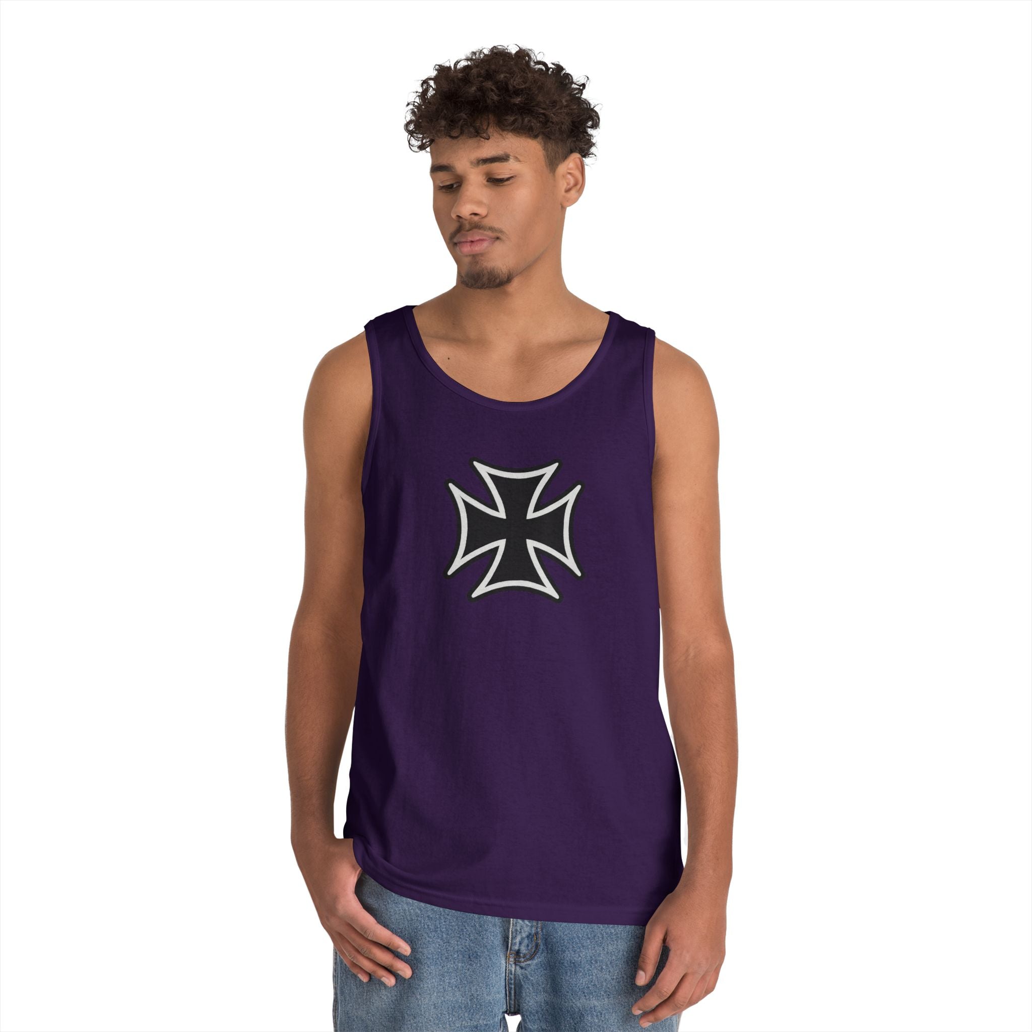Teutonic Cross Heavy Cotton Tank Top