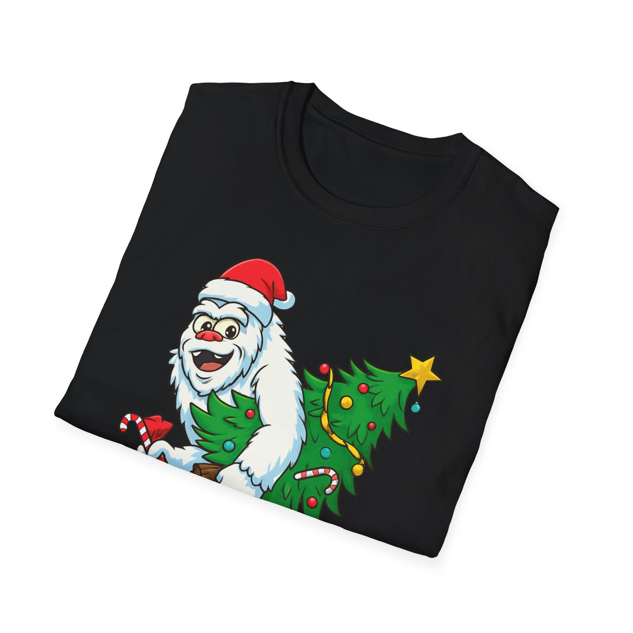 Yeti Stole Christmas T-Shirt | Funny Holiday Tee | Festive Unisex Cotton Shirt