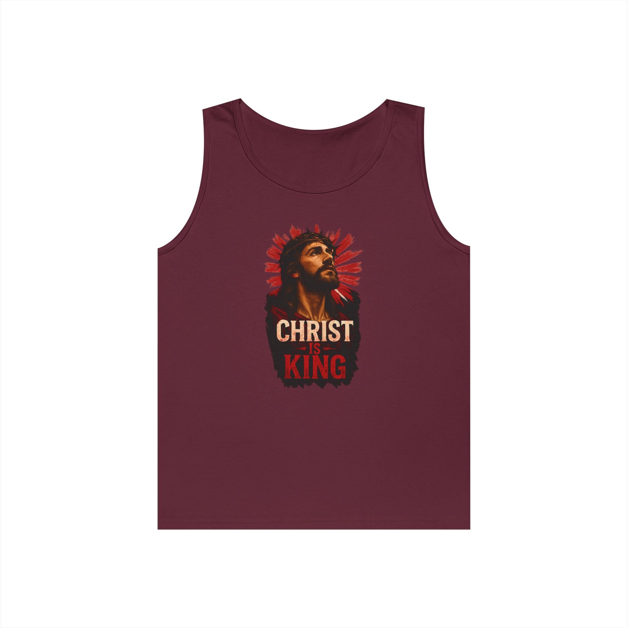 Christ is King Heavy Cotton Tank Top