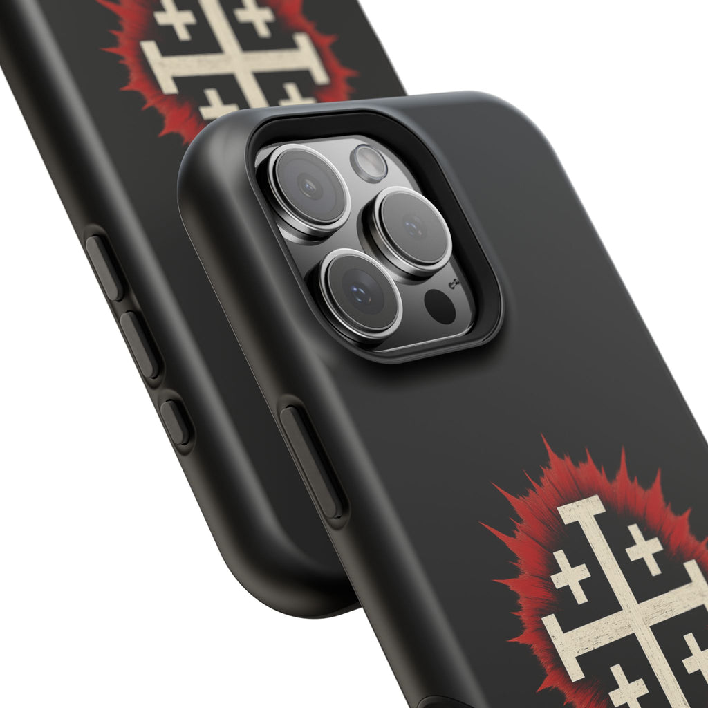 Cross Graphic Impact-Resistant Magnetic Phone Case