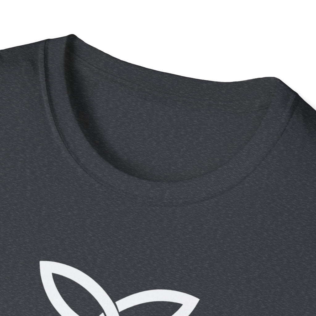 White Frankish Cross Graphic Softstyle Cotton T-Shirt