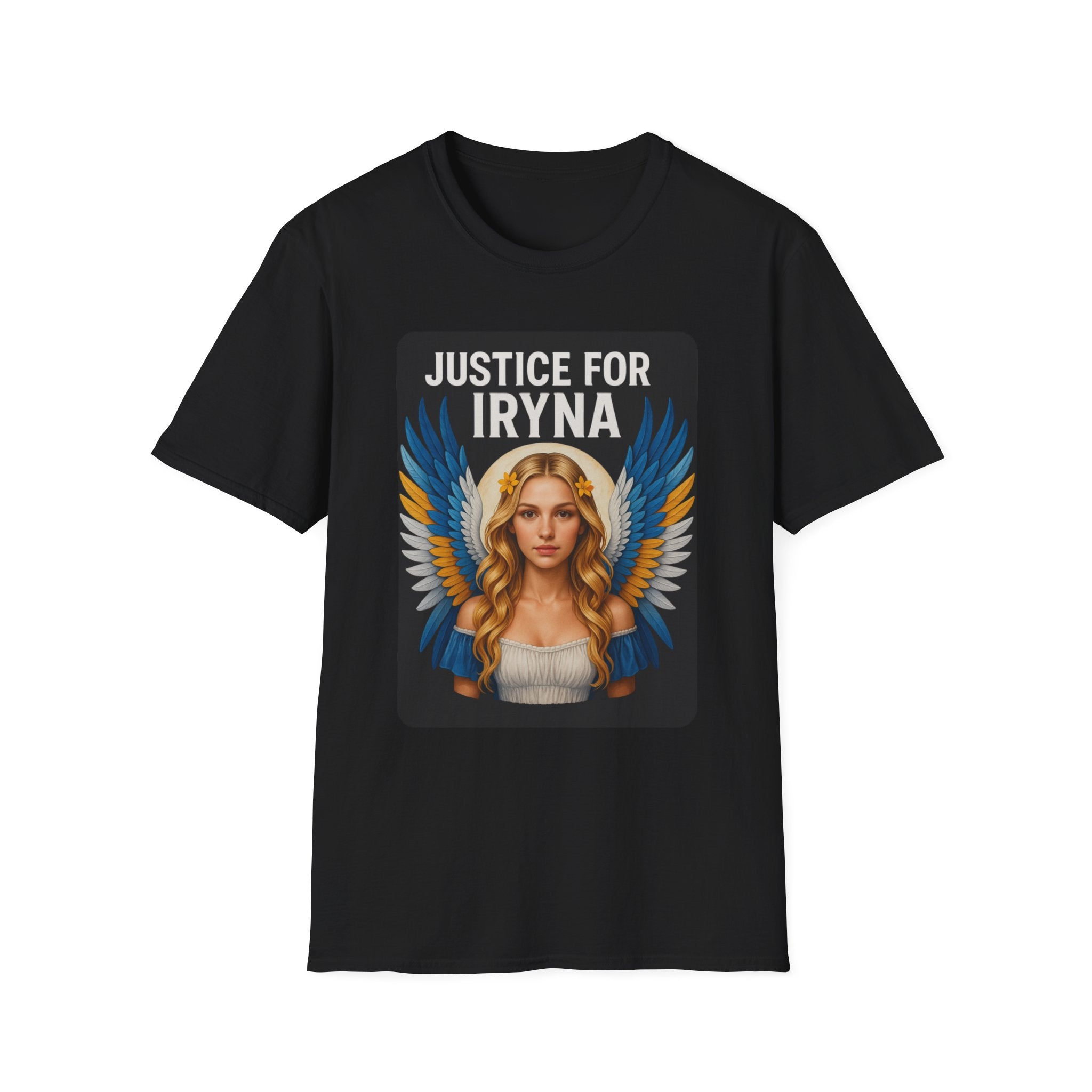 Justice for Iryna Unisex Softstyle T-Shirt, Protest T-Shirt, Statement Apparel