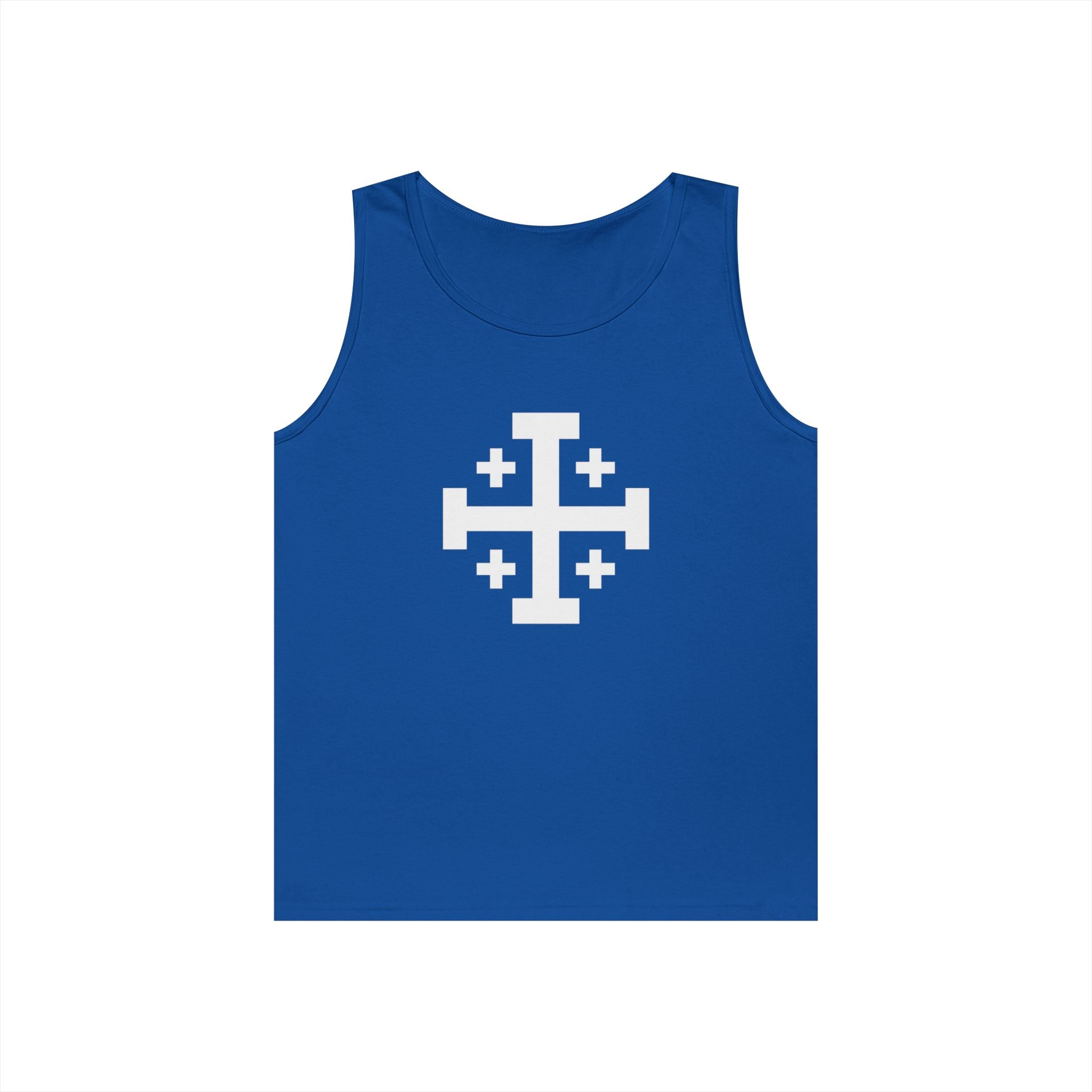 Cross of Jerusalem Unisex Heavy Cotton Tank Top