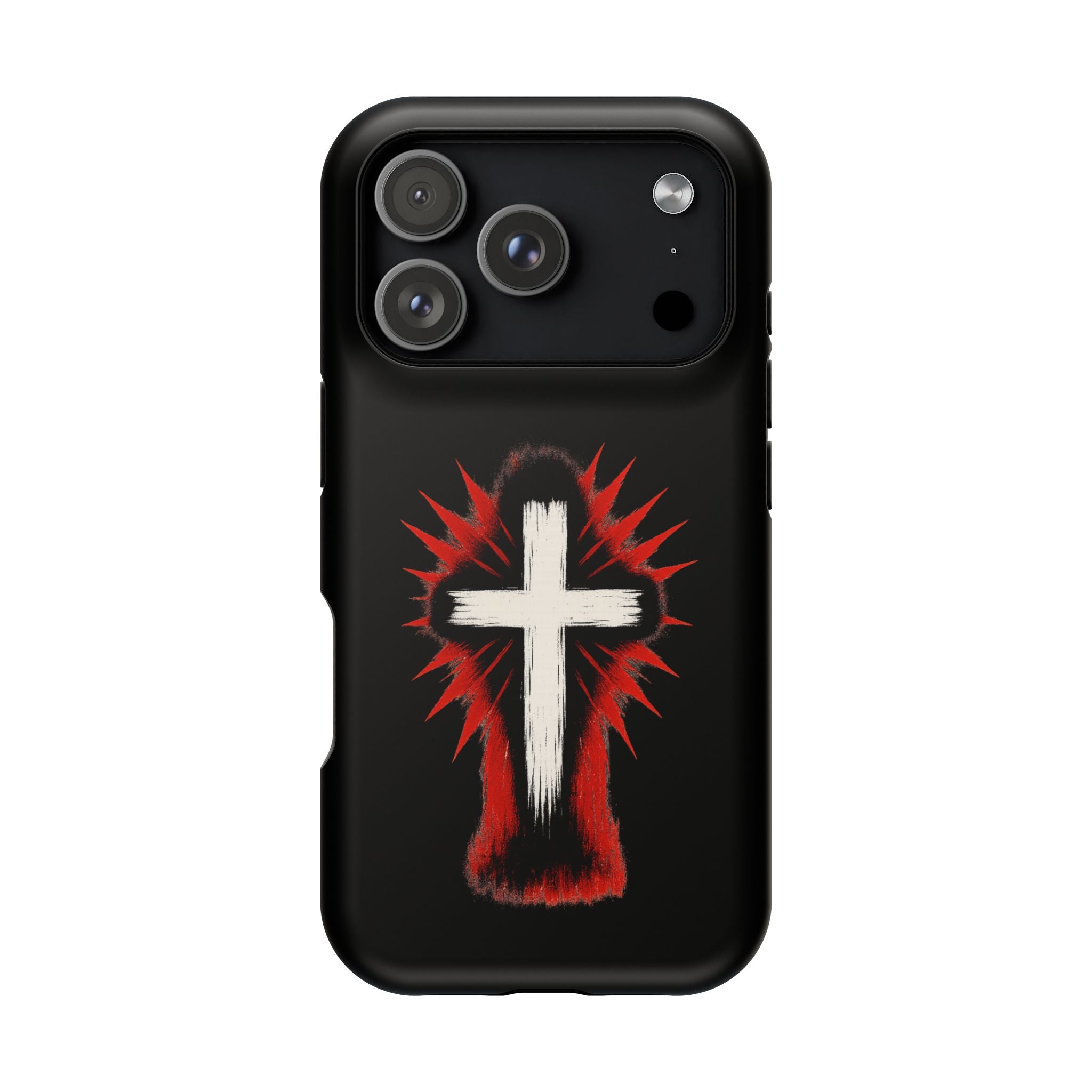 Crucifix Magnetic Impact Resistant Phone Case