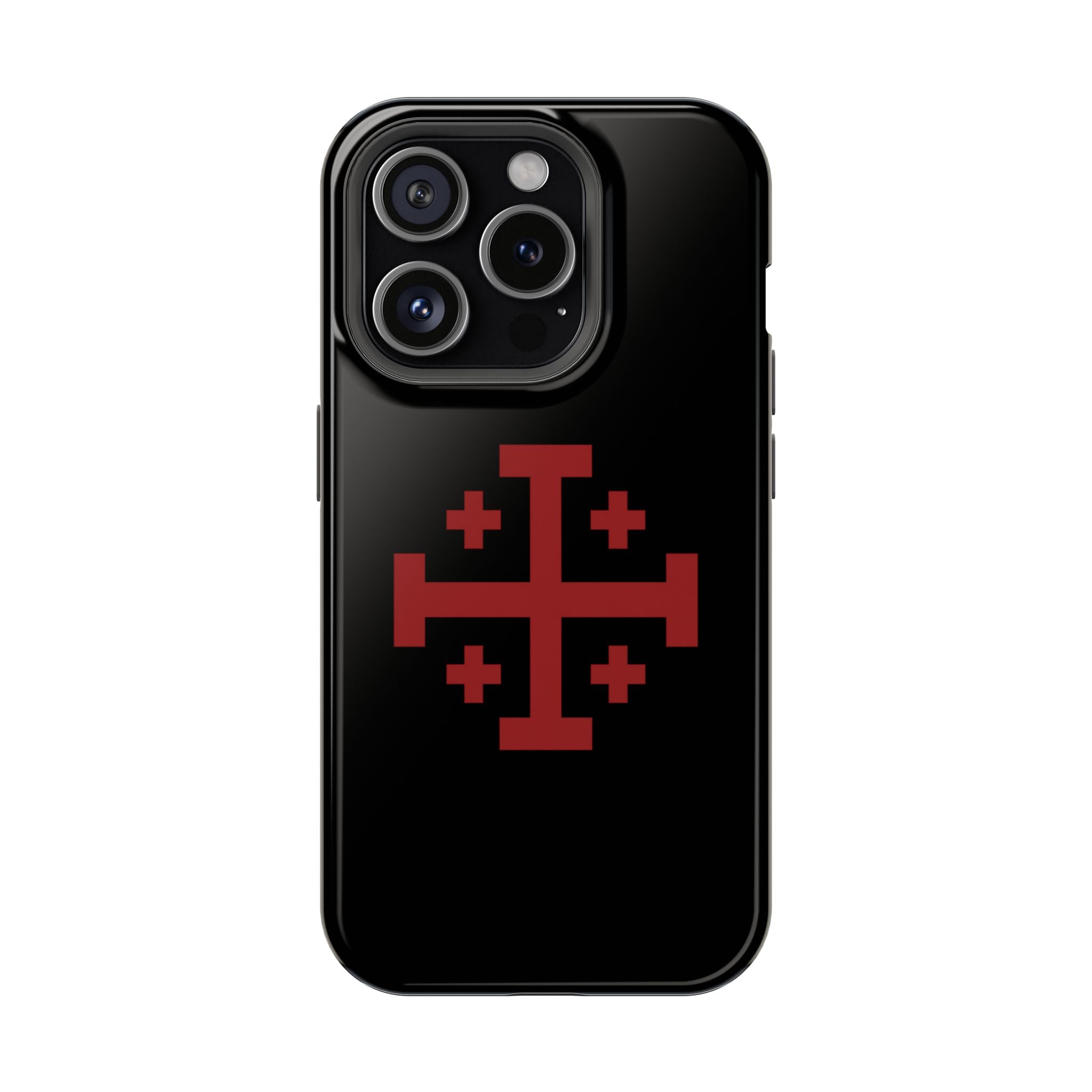 Cross Of Jerusalem Red Design Magnetic Impact-Resistant Cases