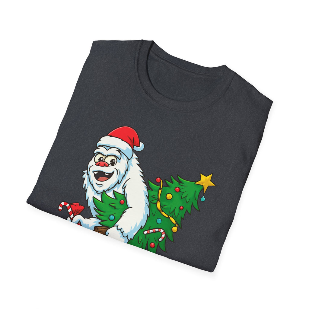 Yeti Stole Christmas T-Shirt | Funny Holiday Tee | Festive Unisex Cotton Shirt
