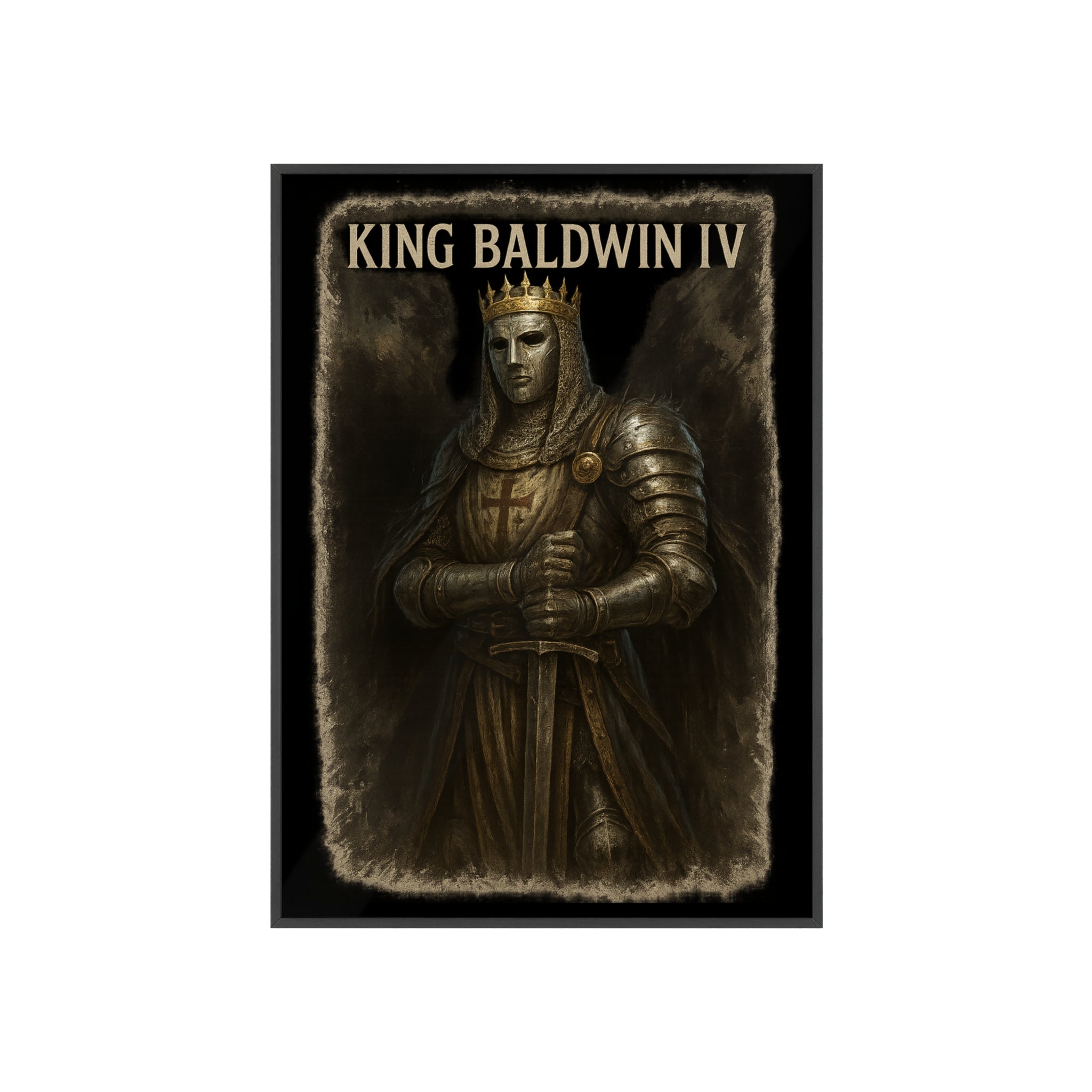 Medieval King Baldwin IV Framed Poster