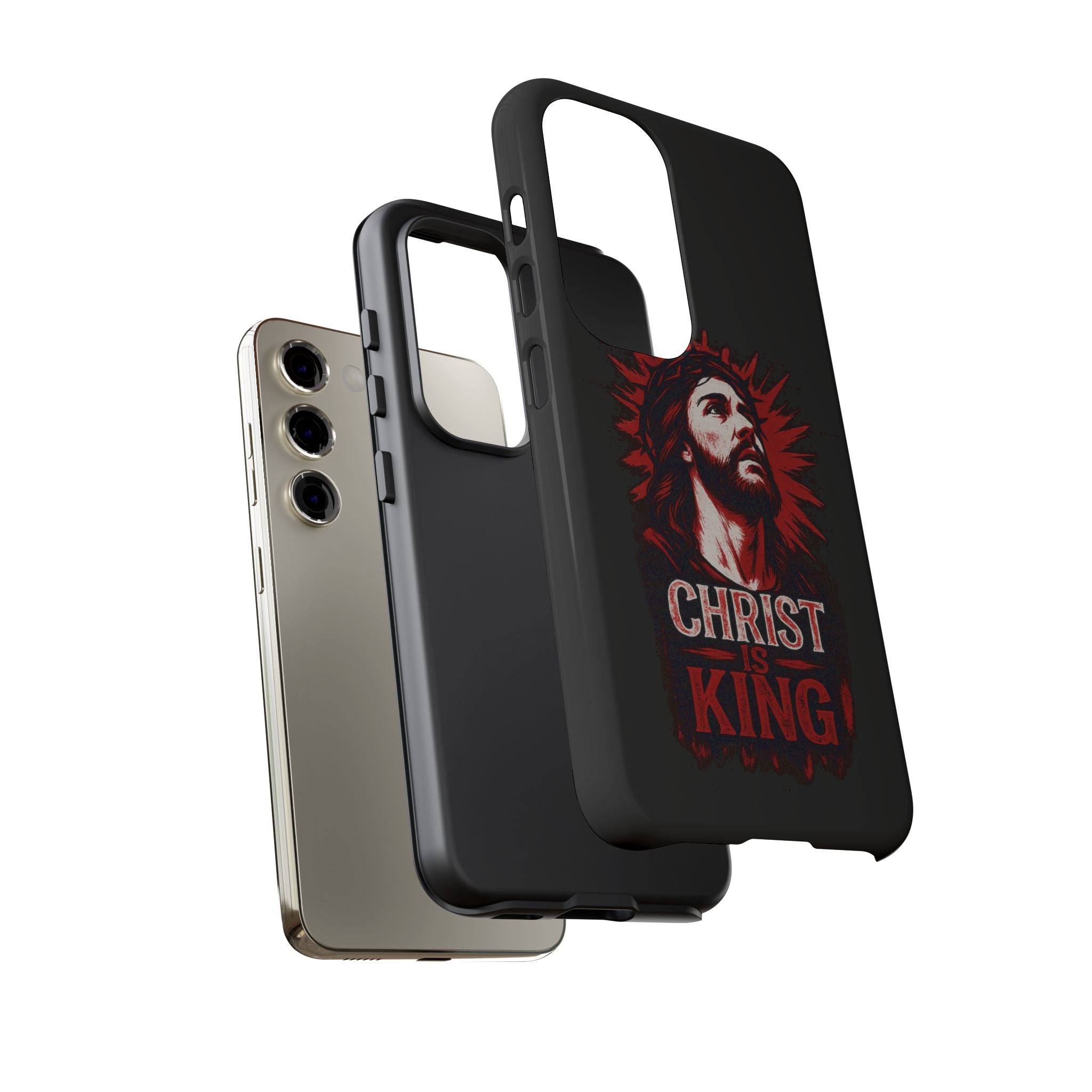 Christ is King Phone Case, Tough Phone Cover for Christian Faith