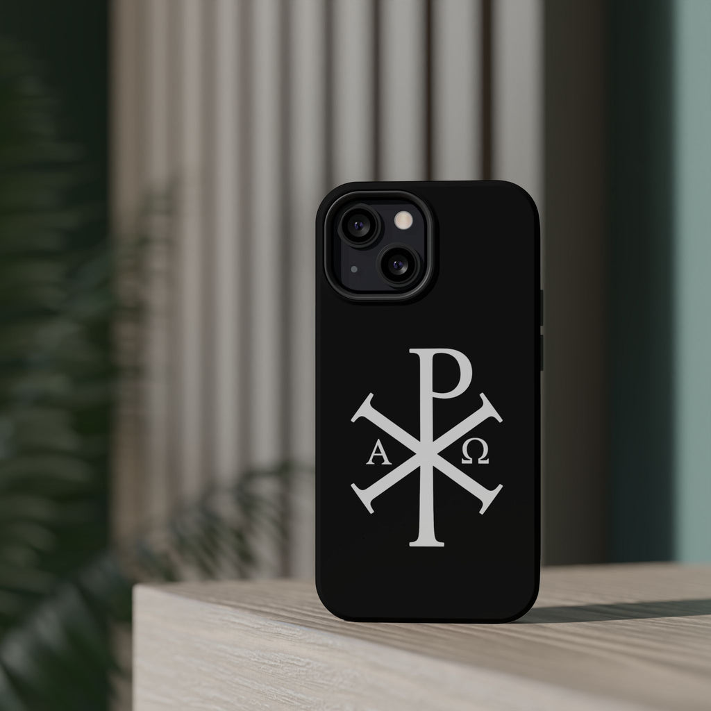 Pi Chi Rho White Design Magnetic Impact-Resistant Cases