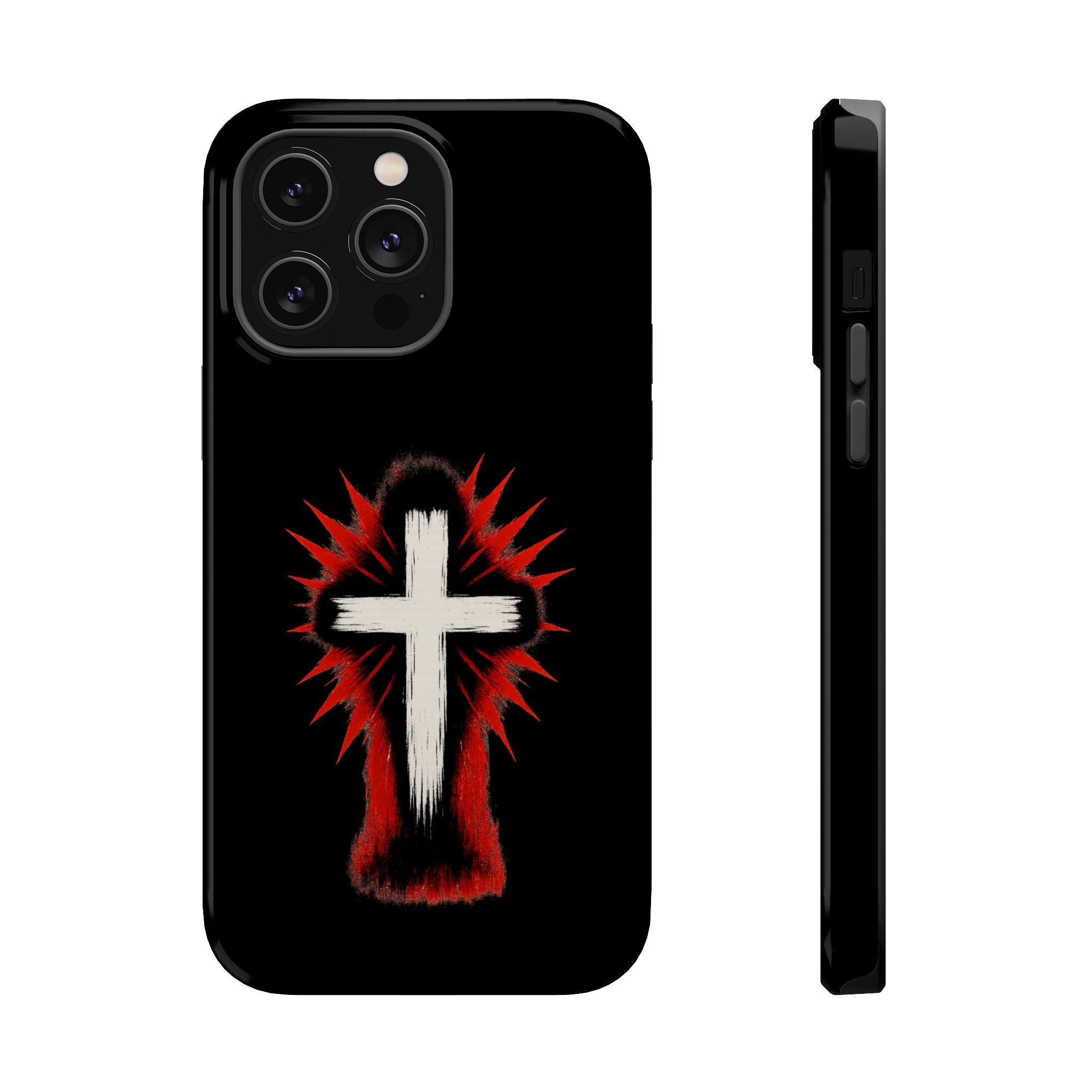 Crucifix Magnetic Impact Resistant Phone Case
