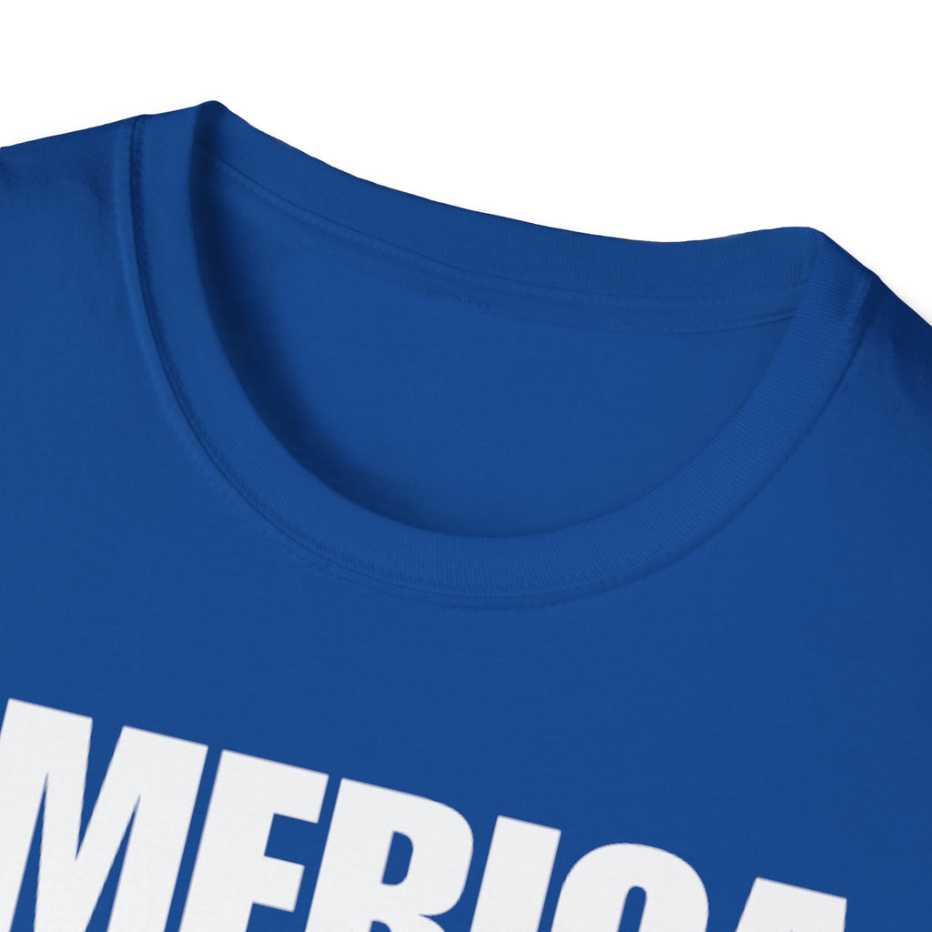 America First (Text Only) Unisex Softstyle T-Shirt