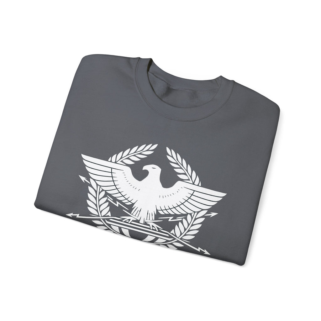 SPQR Roman Eagle White Design Crewneck Sweatshirt