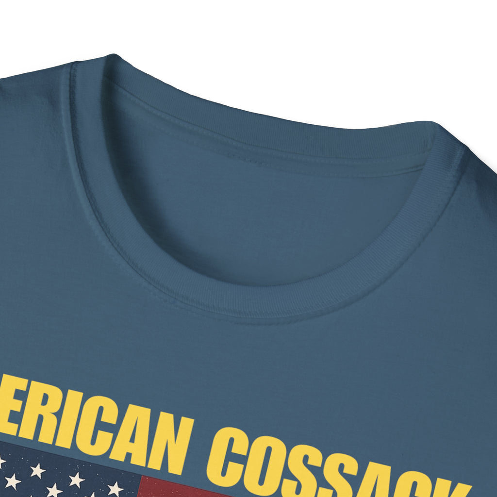 Patriotic American Cossack Alt Design Softstyle T-Shirt