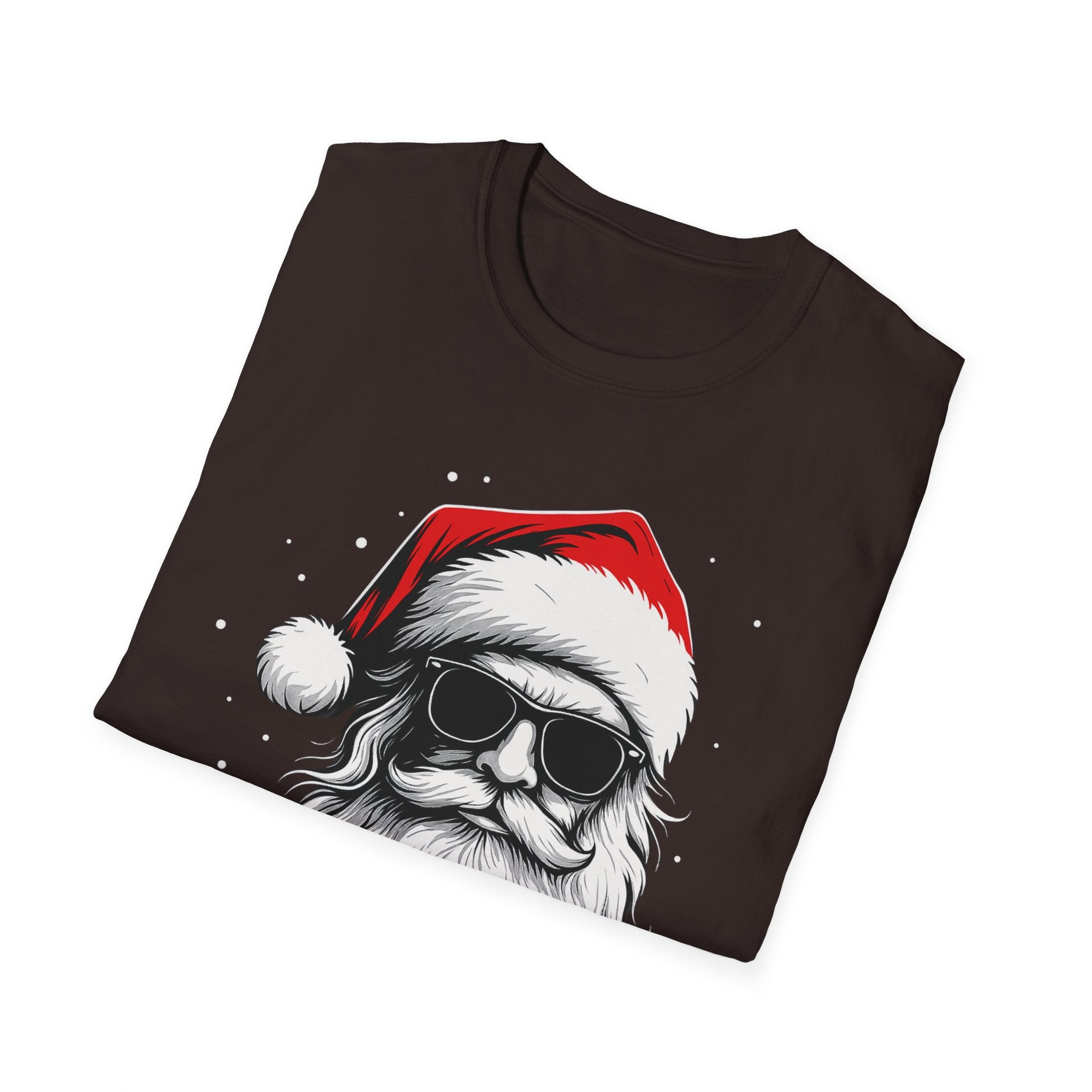 Santa with Sunglasses T-Shirt | Funny Christmas Tee | Cool Holiday Shirt