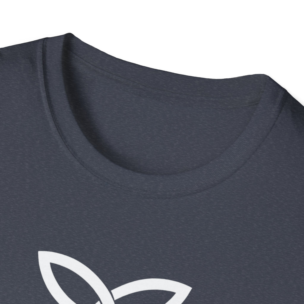 White Frankish Cross Graphic Softstyle Cotton T-Shirt