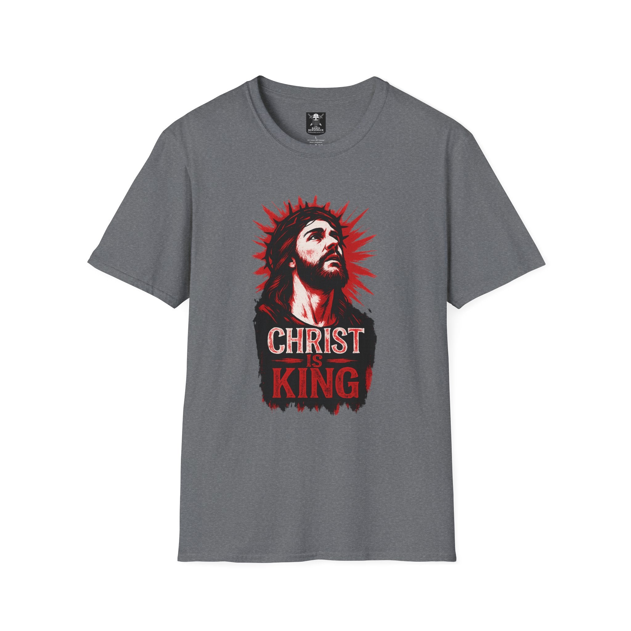 Christ is King Unisex Softstyle T-Shirt, Christian Tee