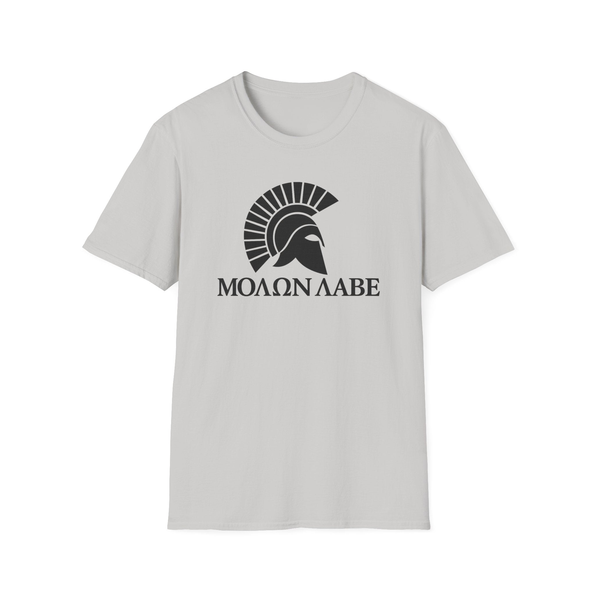 Molon Labe "Come and Take It!" in Greek Black Design Softstyle Cotton T-Shirt Softstyle Cotton T-Shirt