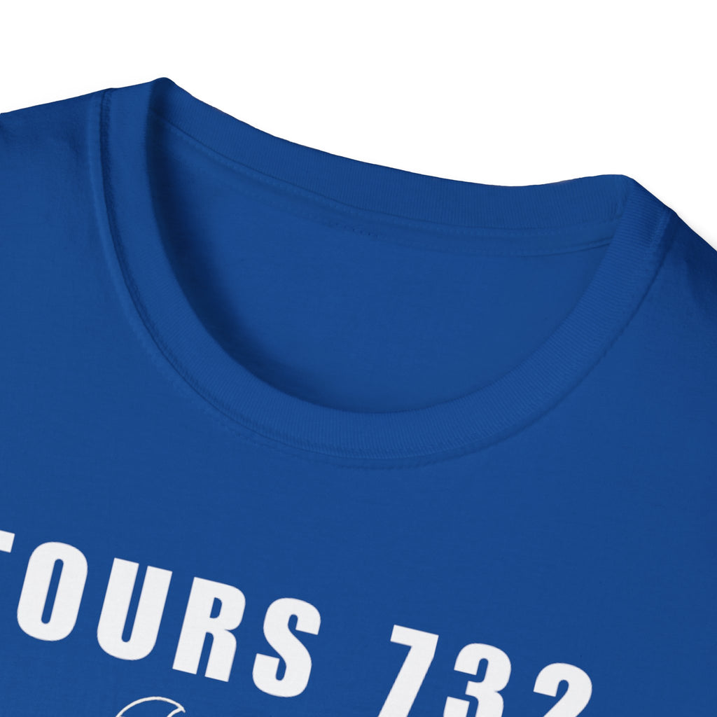 Tours 732 Charles "The Hammer" Martel "TOURS 732" Text Graphic Unisex Softstyle T-Shirt