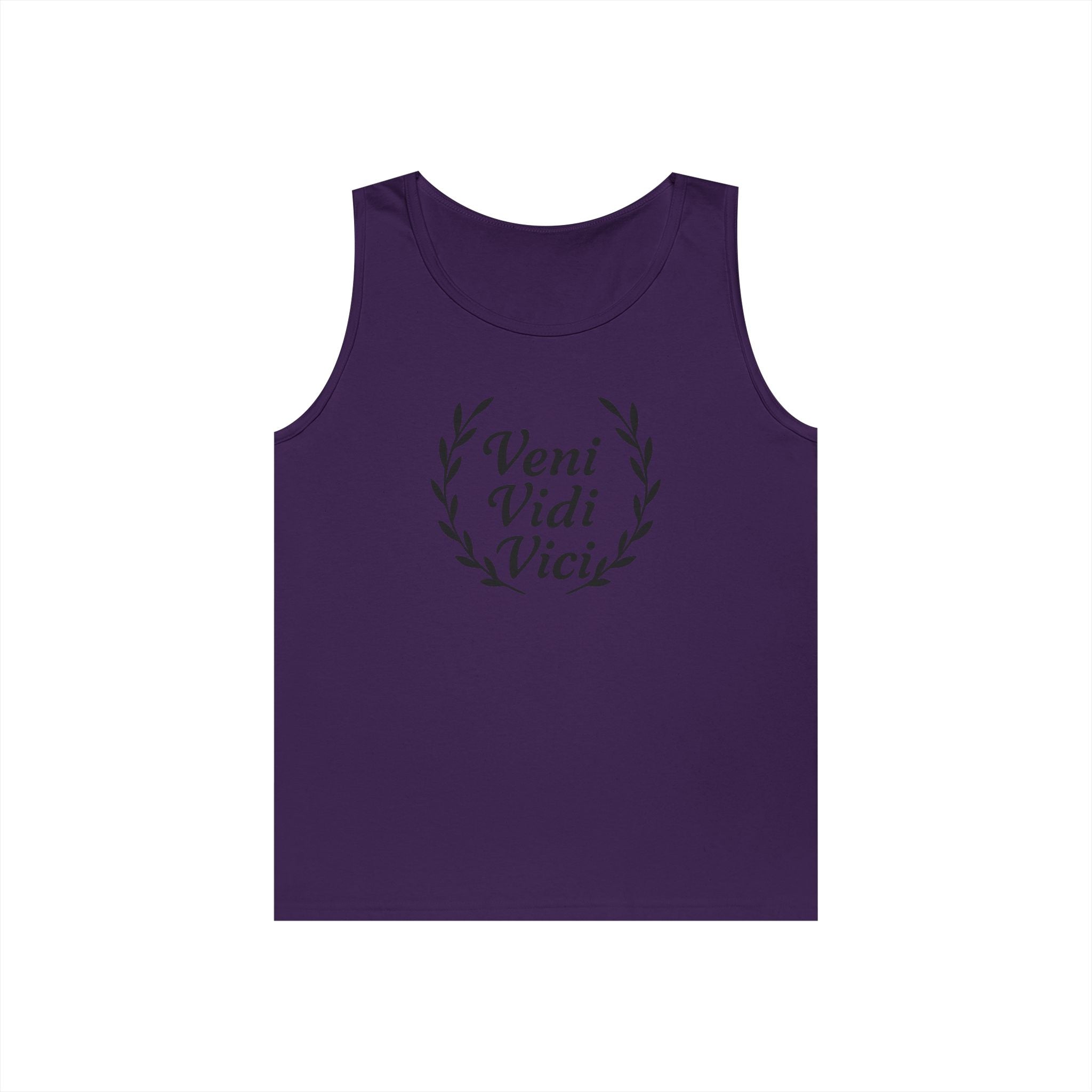 Veni Vidi Vici Black Design Unisex Heavy Cotton Tank Top