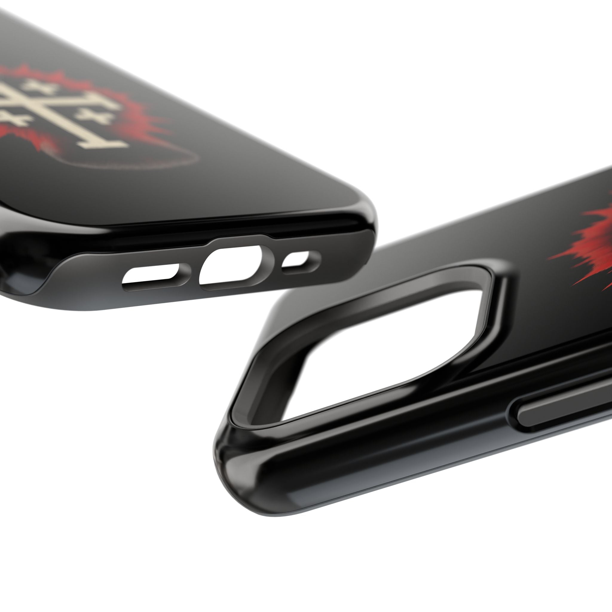 Cross Graphic Impact-Resistant Magnetic Phone Case