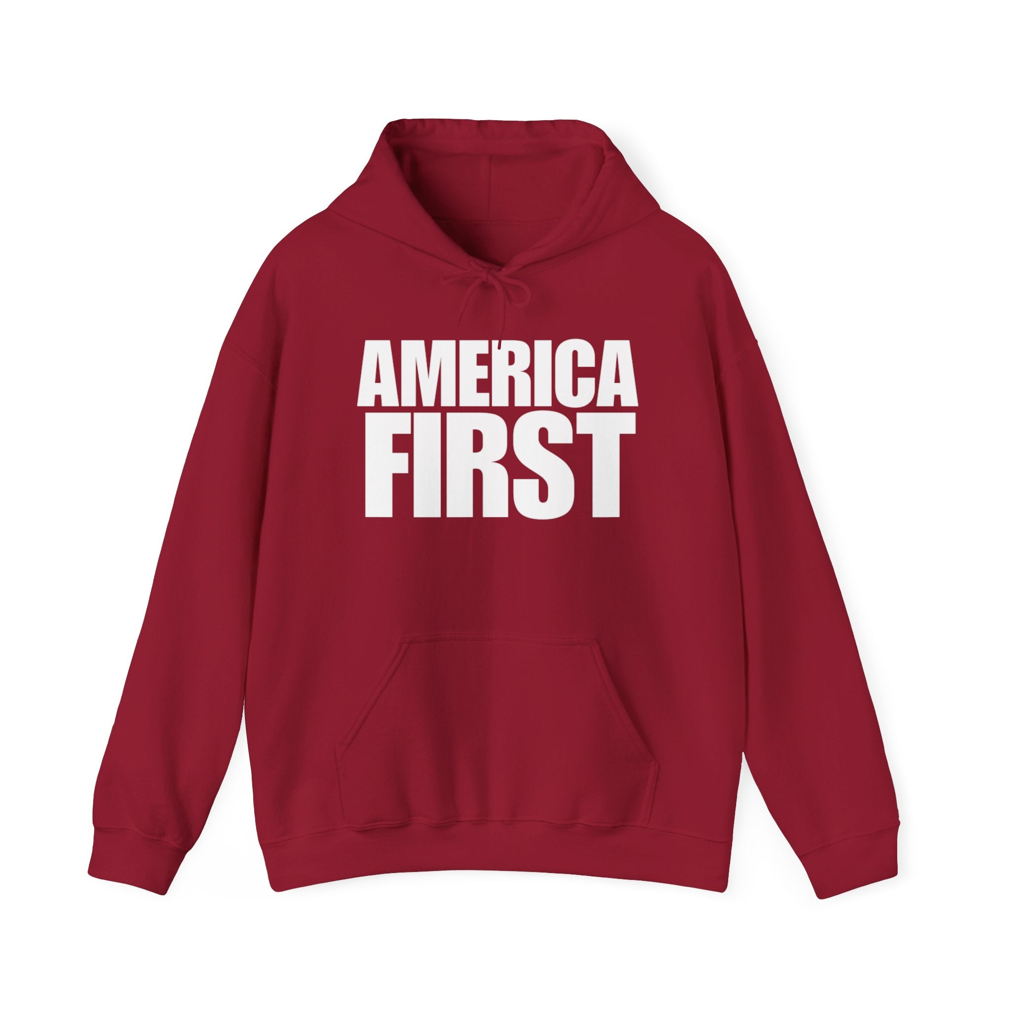 America First Pull Over Hoodie Sweatshirt