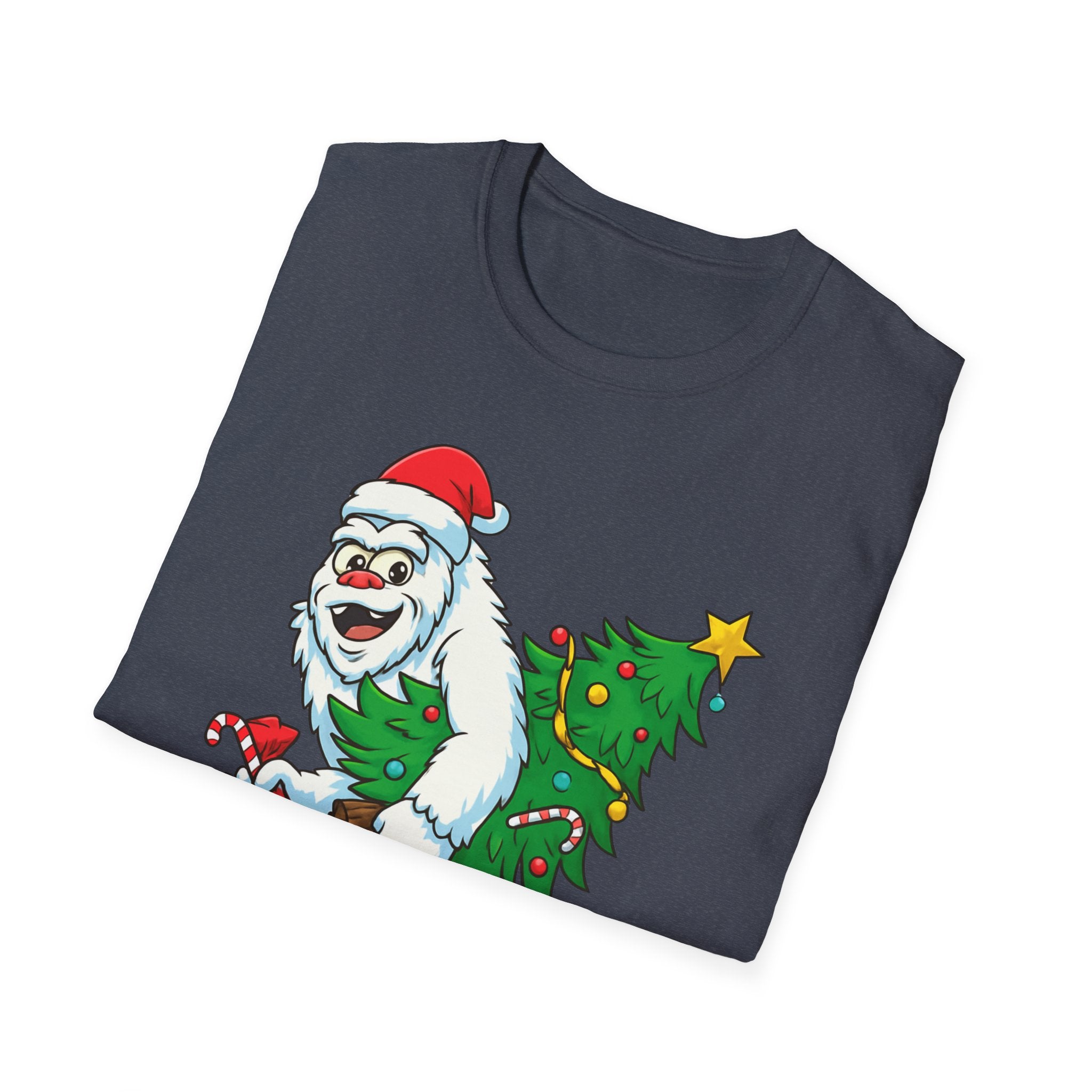 Yeti Stole Christmas T-Shirt | Funny Holiday Tee | Festive Unisex Cotton Shirt