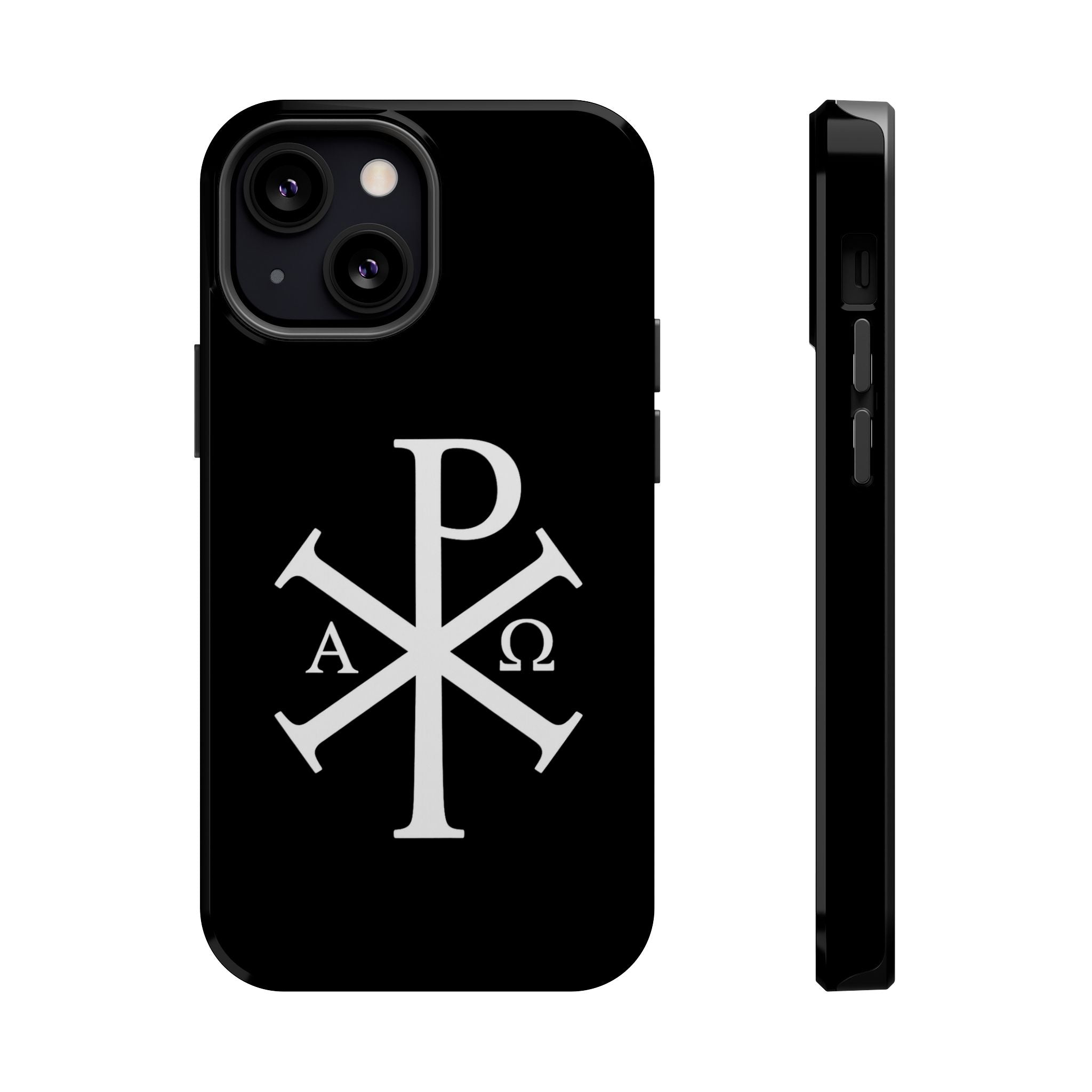 Pi Chi Rho White Design Magnetic Impact-Resistant Cases