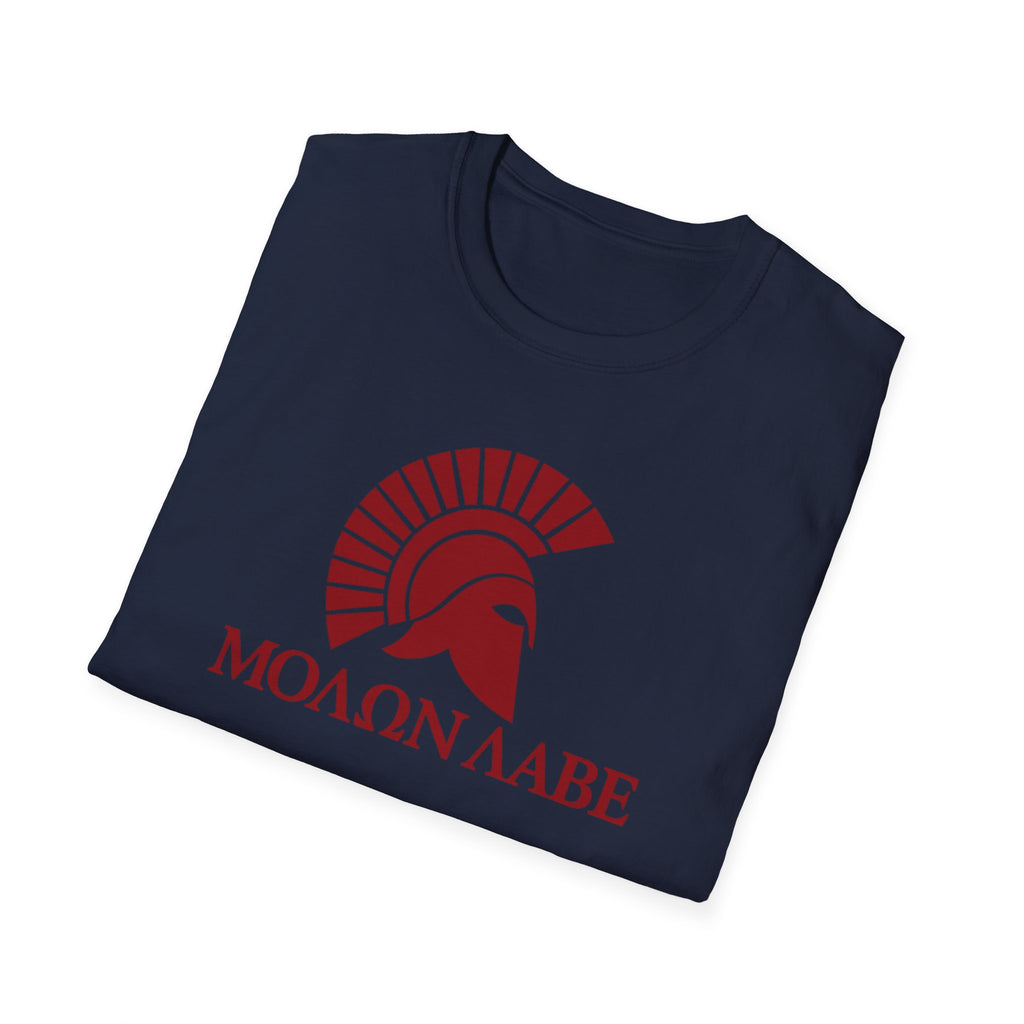 Molon Labe "Come and Take It!" in Greek Black Design Softstyle Cotton T-Shirt Softstyle Cotton T-Shirt