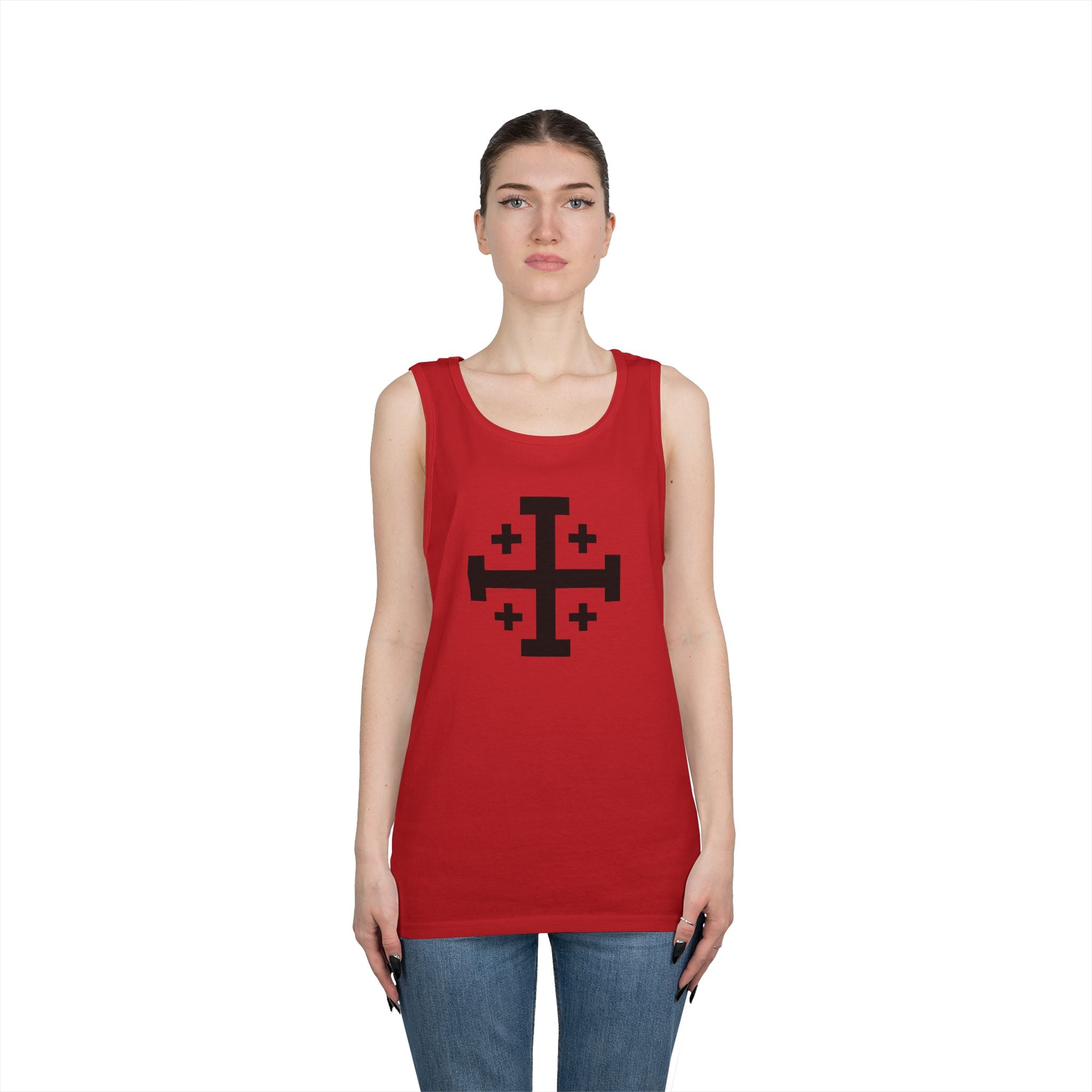 Cross of Jerusalem Unisex Graphic Tank Top